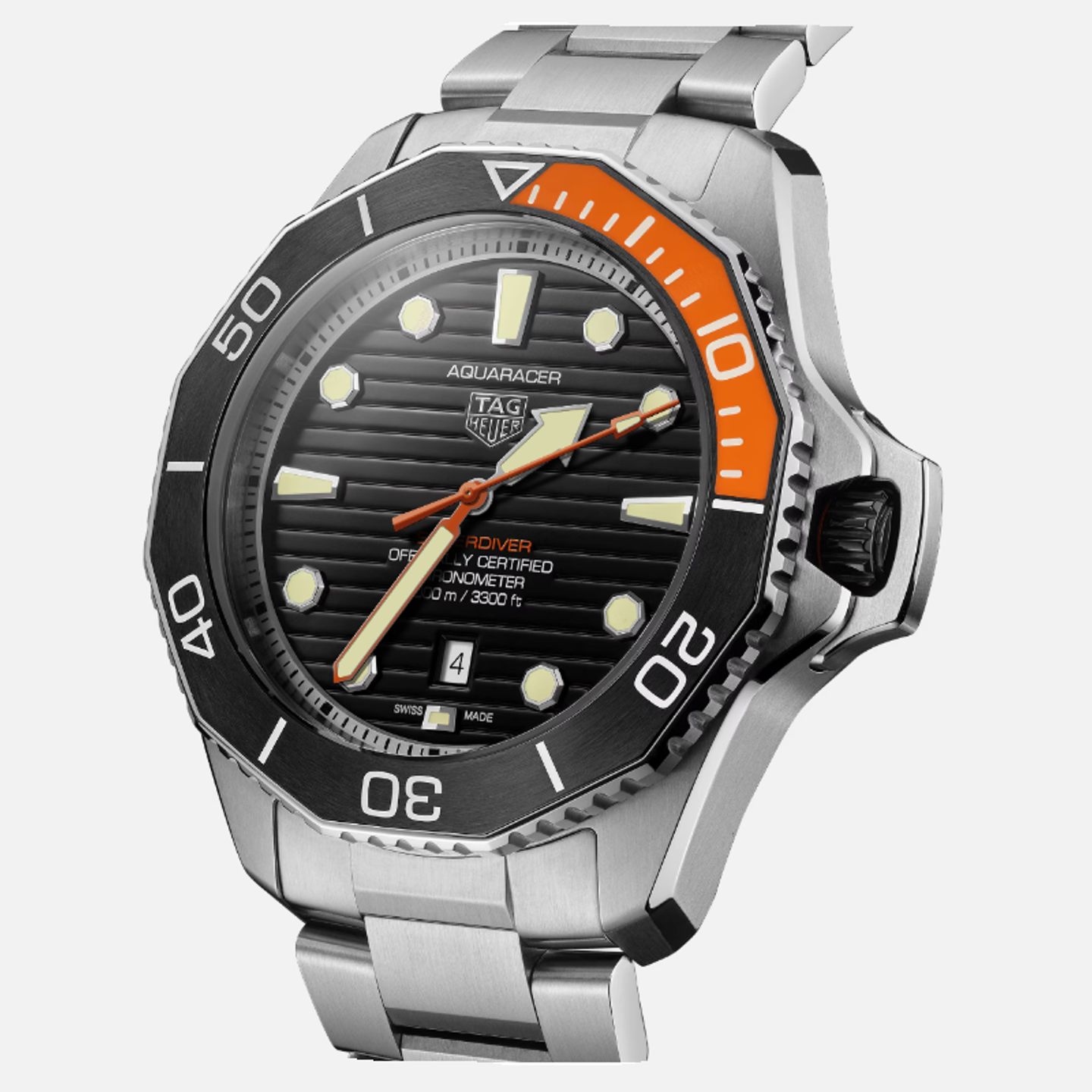 TAG Heuer Aquaracer WBP5A8A.BF0619 (2024) - Zwart wijzerplaat 45mm Titanium (1/1)