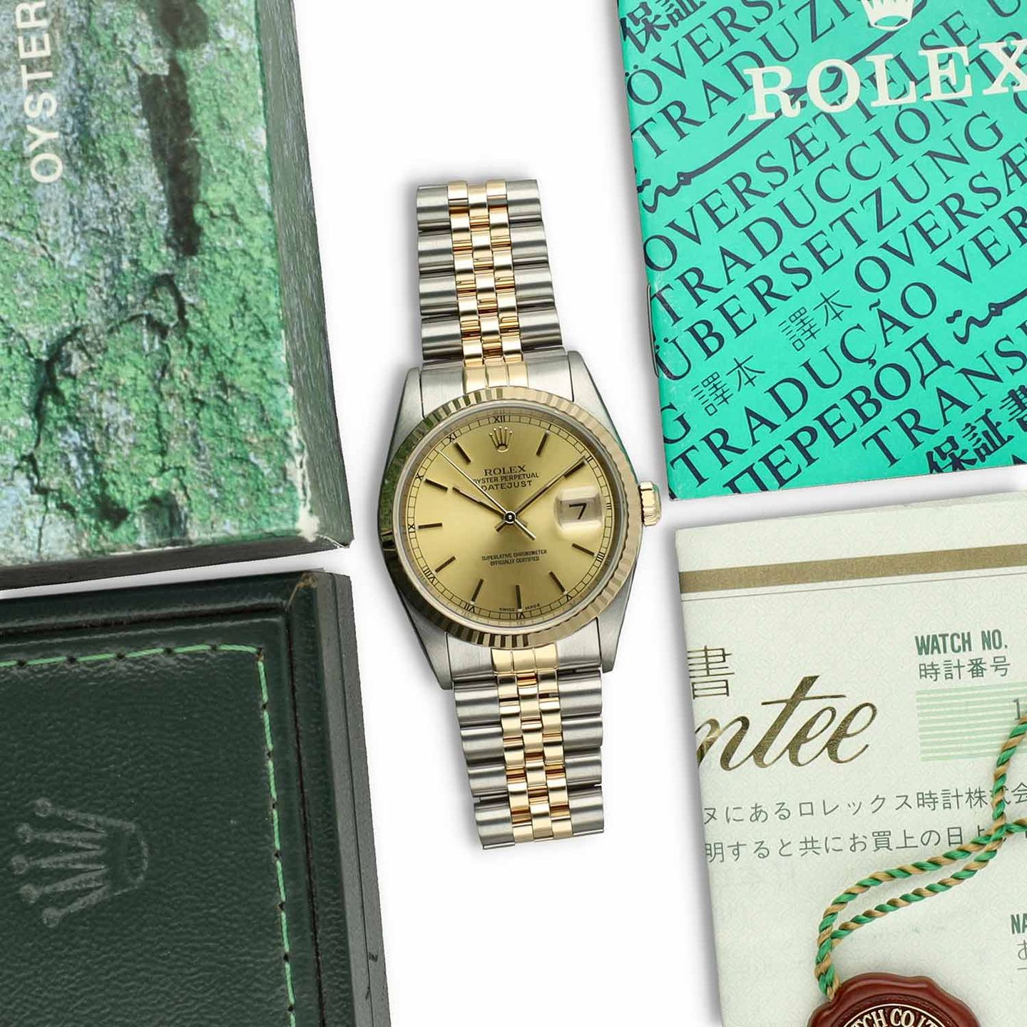 Rolex Datejust 36 16233 (2000) - 36mm Goud/Staal (8/8)