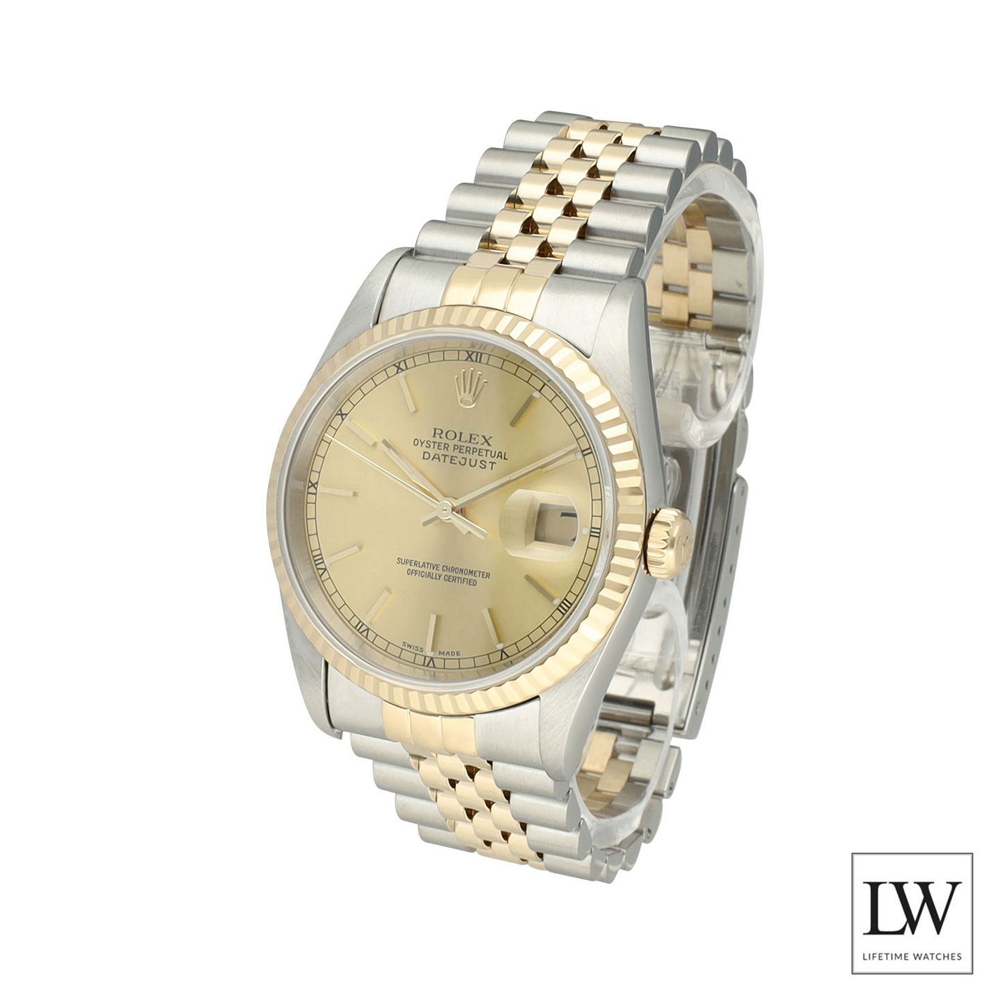 Rolex Datejust 36 16233 (2000) - 36mm Goud/Staal (5/8)