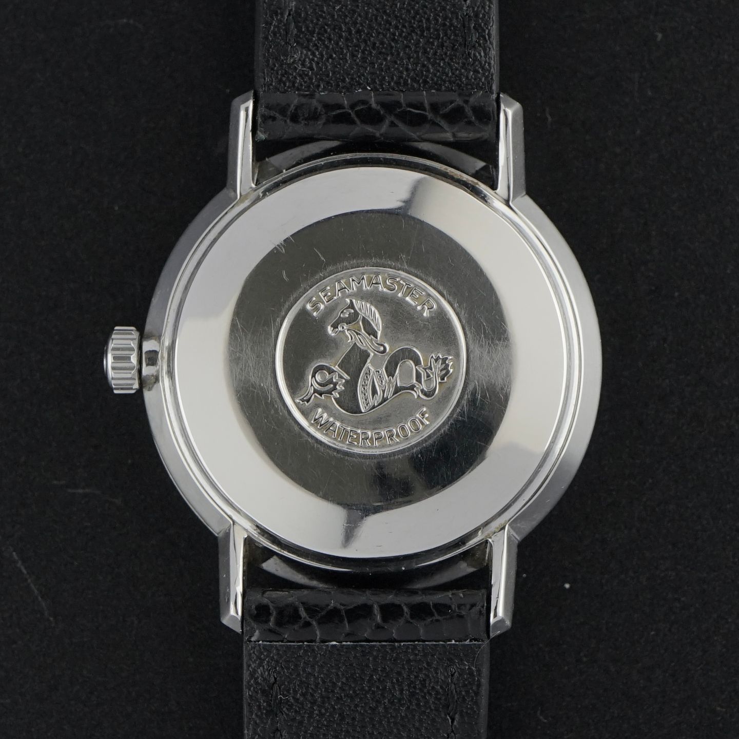 Omega Seamaster 166.020 (1967) - Oranje wijzerplaat 34mm Staal (3/8)