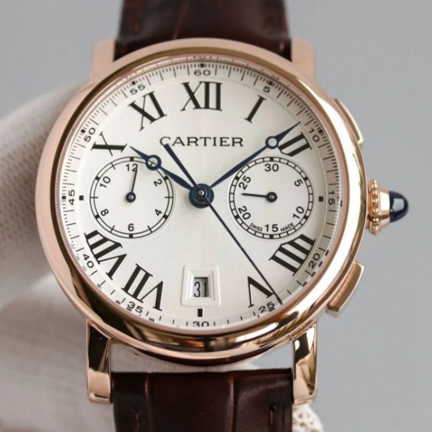 Cartier Rotonde de Cartier W1556238 (2022) - Zilver wijzerplaat 40mm Roségoud (2/3)