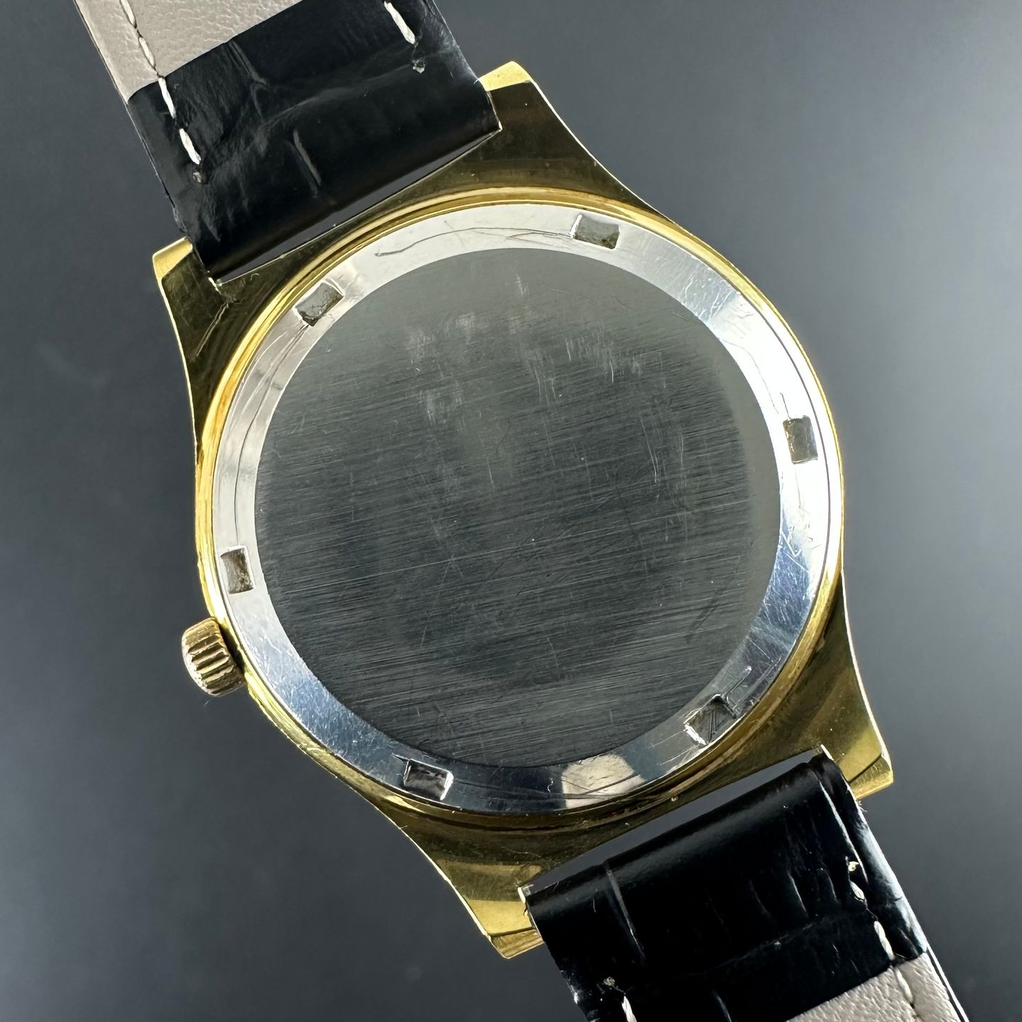 Omega Genève 166.0169 (1972) - White dial 36 mm Gold/Steel case (3/8)