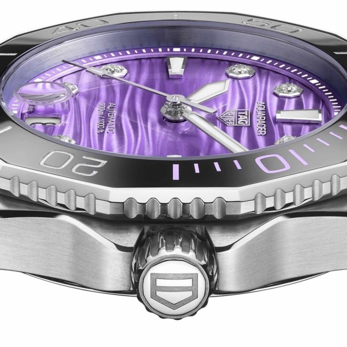 TAG Heuer Unknown WBP231M.BA0618 (2025) - Paars wijzerplaat 36mm Staal (2/3)