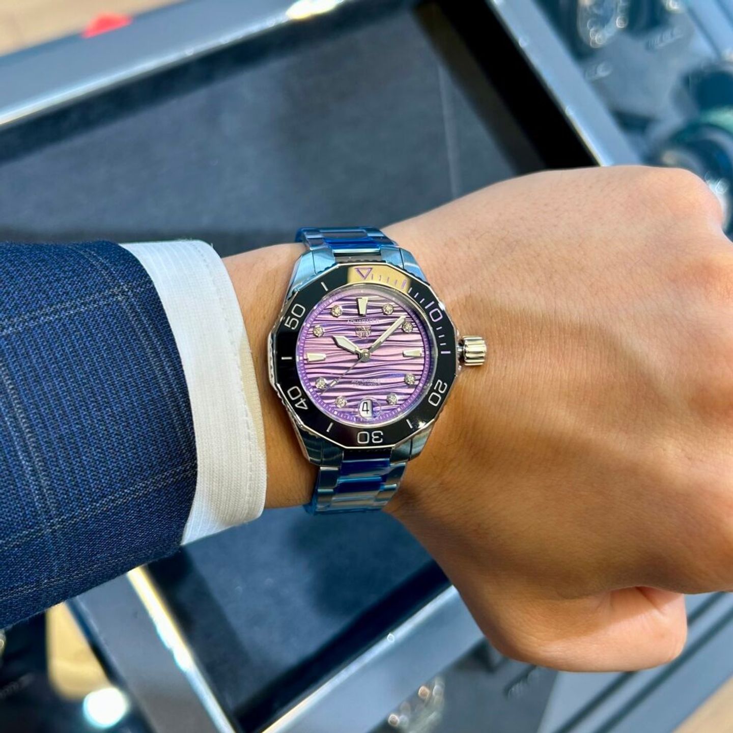 TAG Heuer Unknown WBP231M.BA0618 (2025) - Paars wijzerplaat 36mm Staal (3/3)