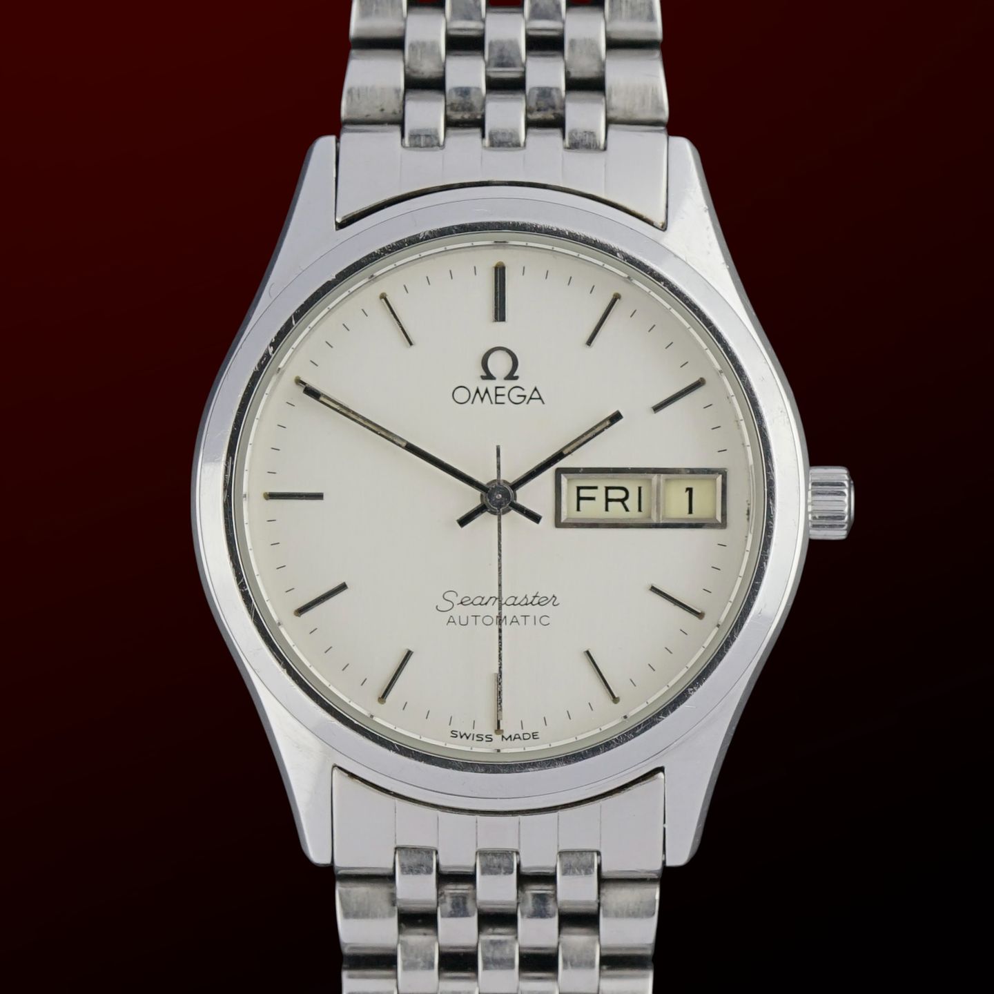 Omega Seamaster 166.0279 (1982) - Wit wijzerplaat 34mm Staal (1/8)