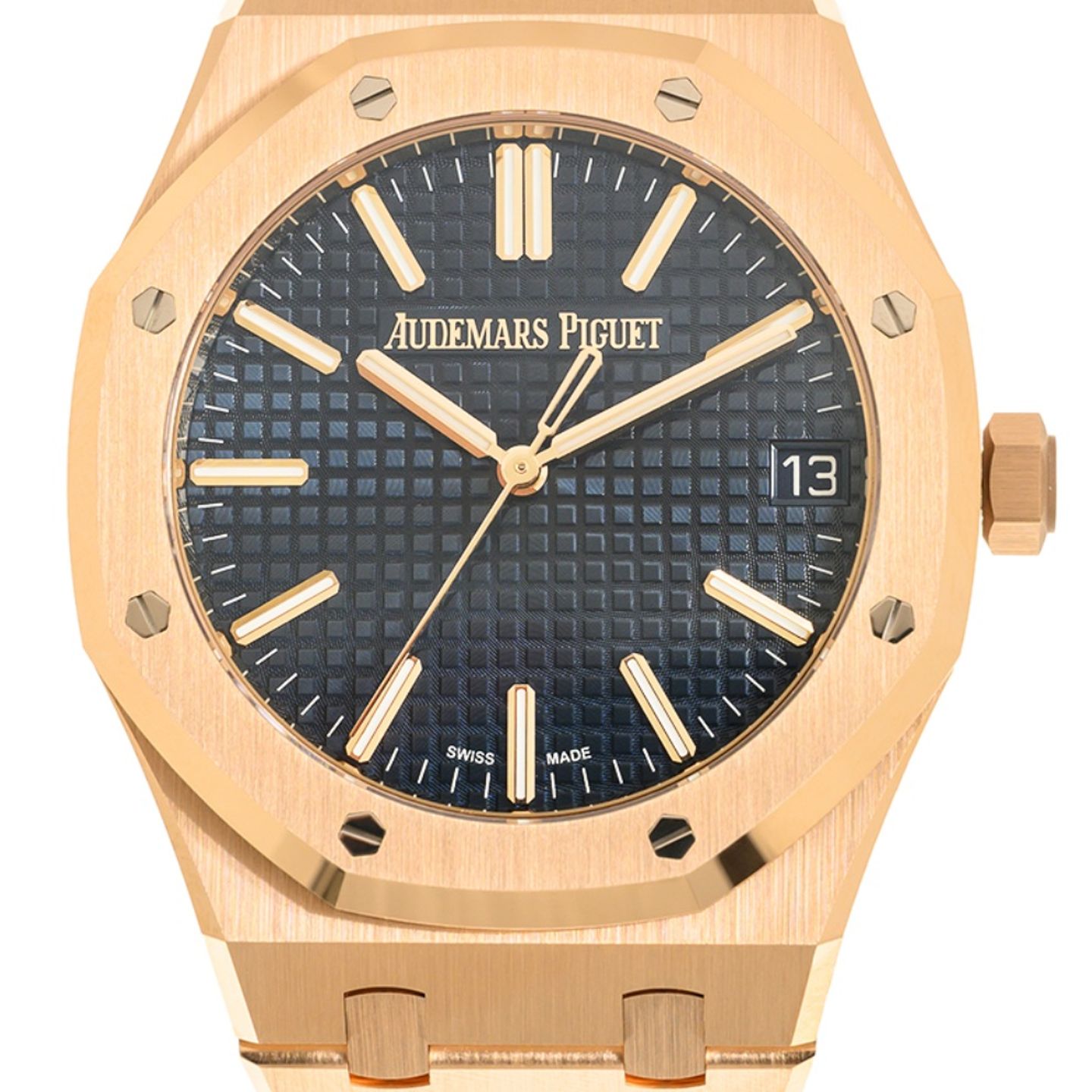 Audemars Piguet Royal Oak Selfwinding 15510OR.OO.1320OR.03 (2023) - Blue dial 41 mm Rose Gold case (2/5)