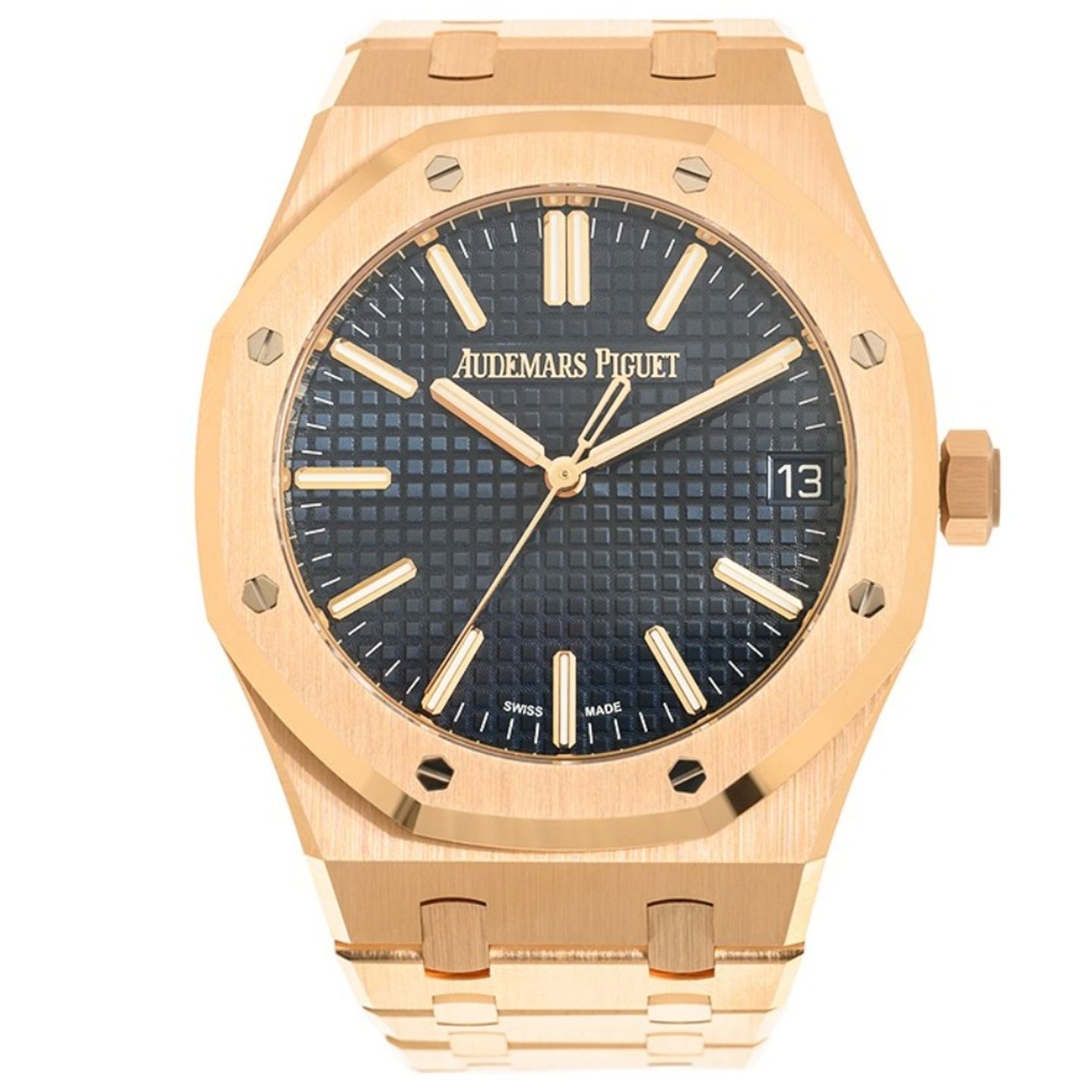 Audemars Piguet Royal Oak Selfwinding 15510OR.OO.1320OR.03 (2023) - Blue dial 41 mm Rose Gold case (1/5)