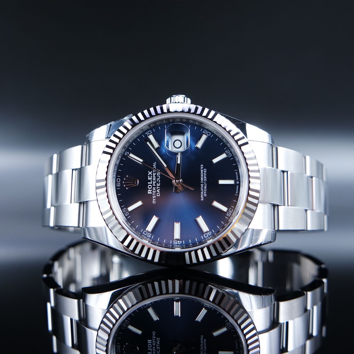 Rolex Datejust 41 126334 (2024) - Blue dial 41 mm Steel case (1/4)