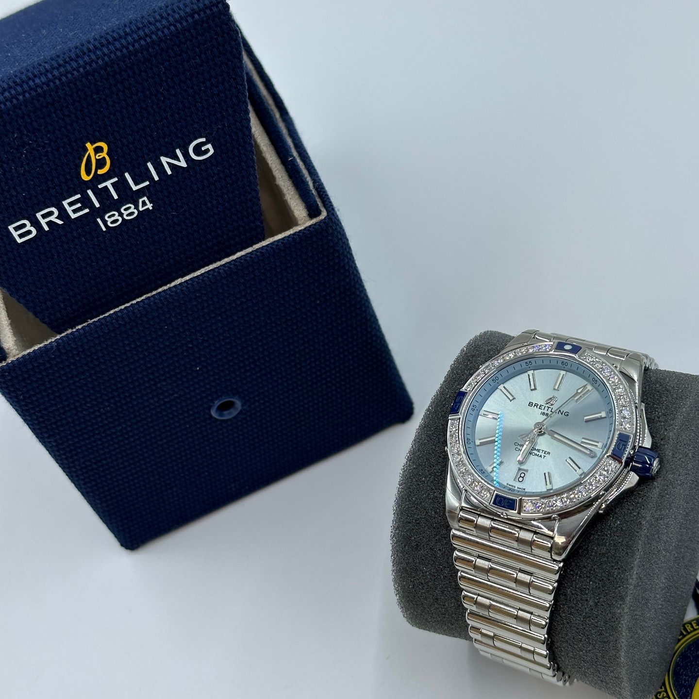 Breitling Chronomat 38 A17356531C1A1 (2023) - Blauw wijzerplaat 38mm Staal (3/8)