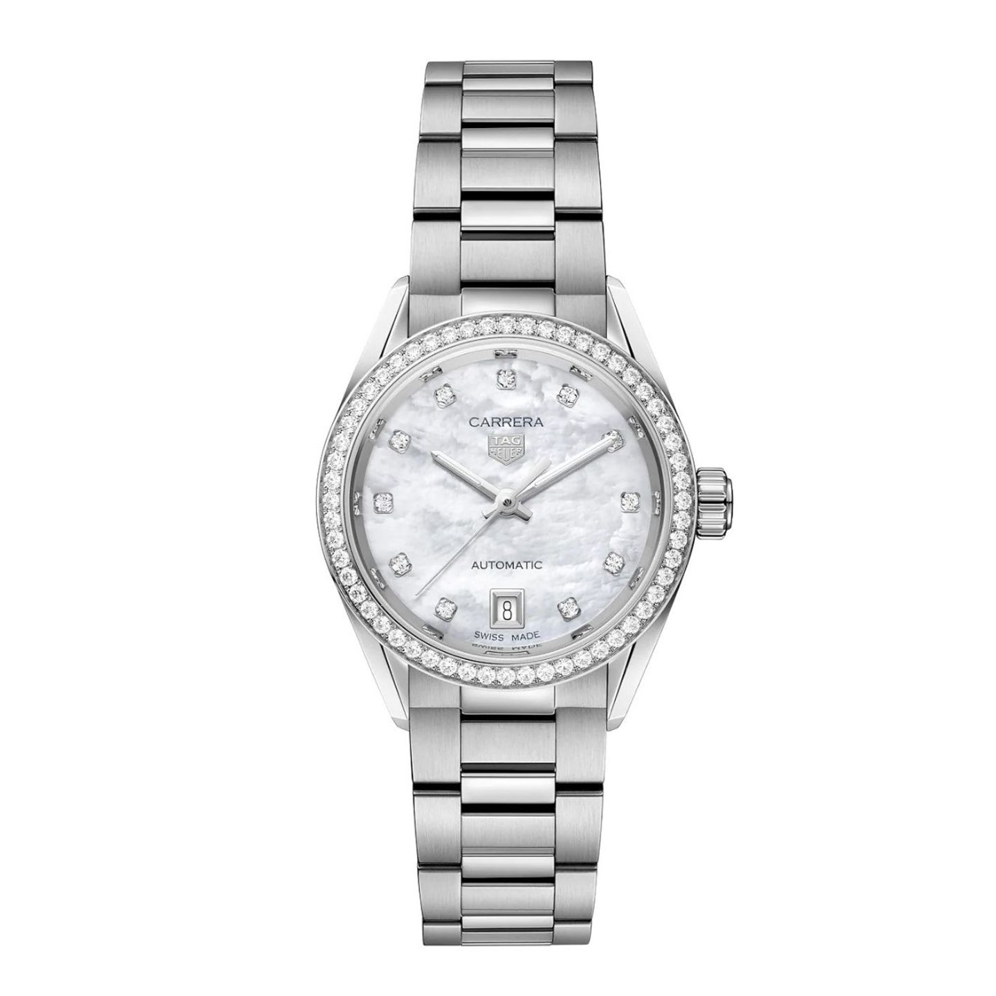 TAG Heuer Carrera Lady WBN2414.BA0621 (2024) - Wit wijzerplaat 29mm Staal (1/1)