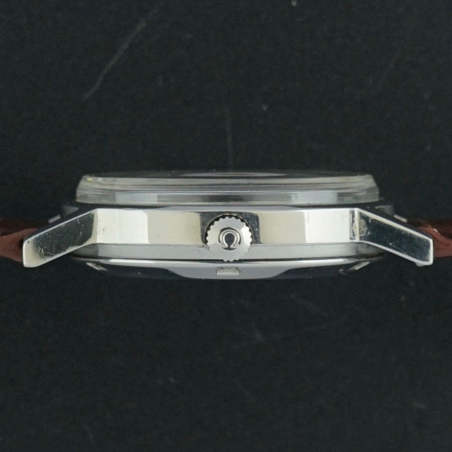 Omega Genève 166.0163 (1973) - Wit wijzerplaat 35mm Staal (4/8)