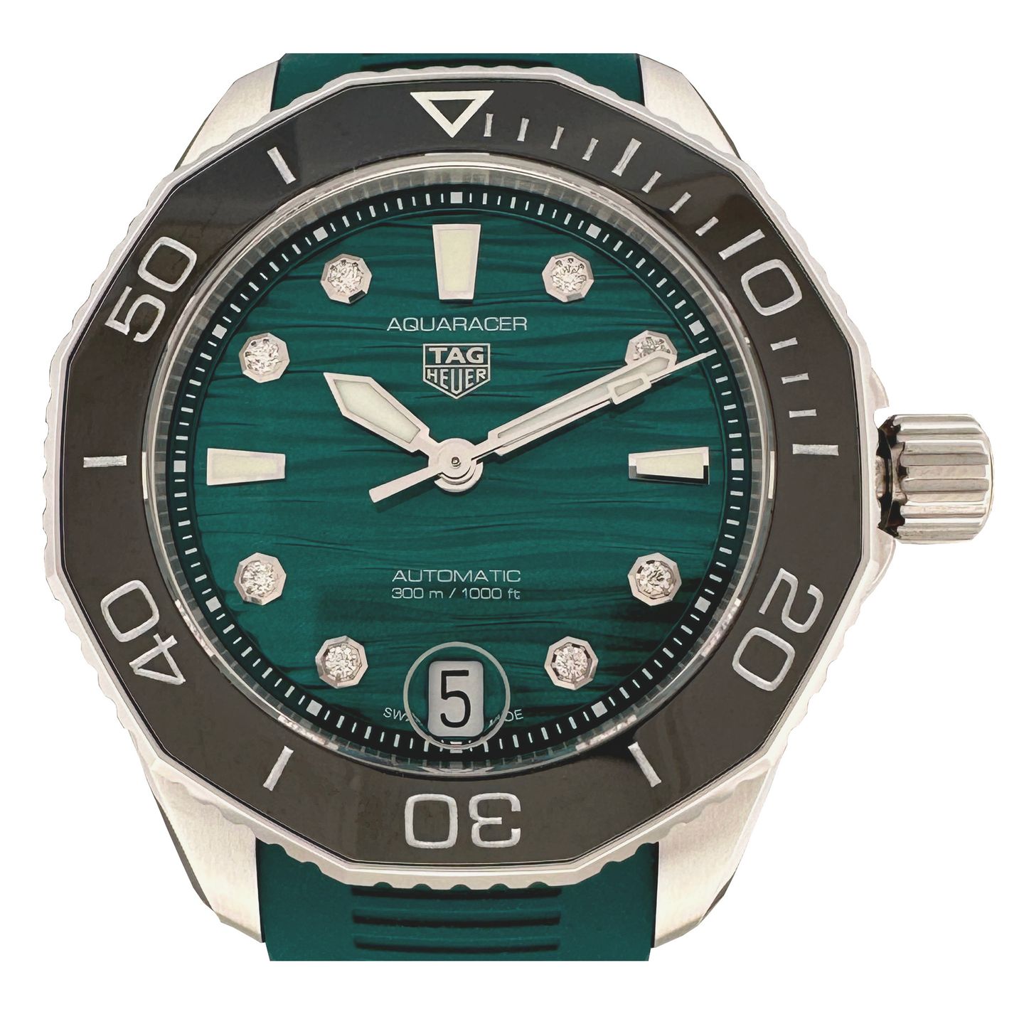 TAG Heuer Aquaracer Lady WBP231G.FT6226 (2024) - Blauw wijzerplaat 36mm Staal (1/8)