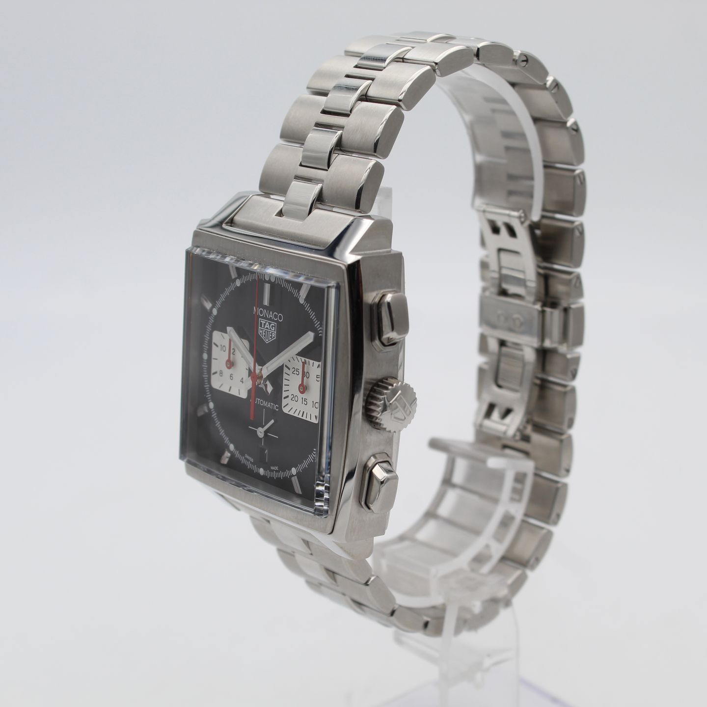 TAG Heuer Monaco CBL2113.BA0644 (2022) - Zwart wijzerplaat 39mm Staal (3/8)