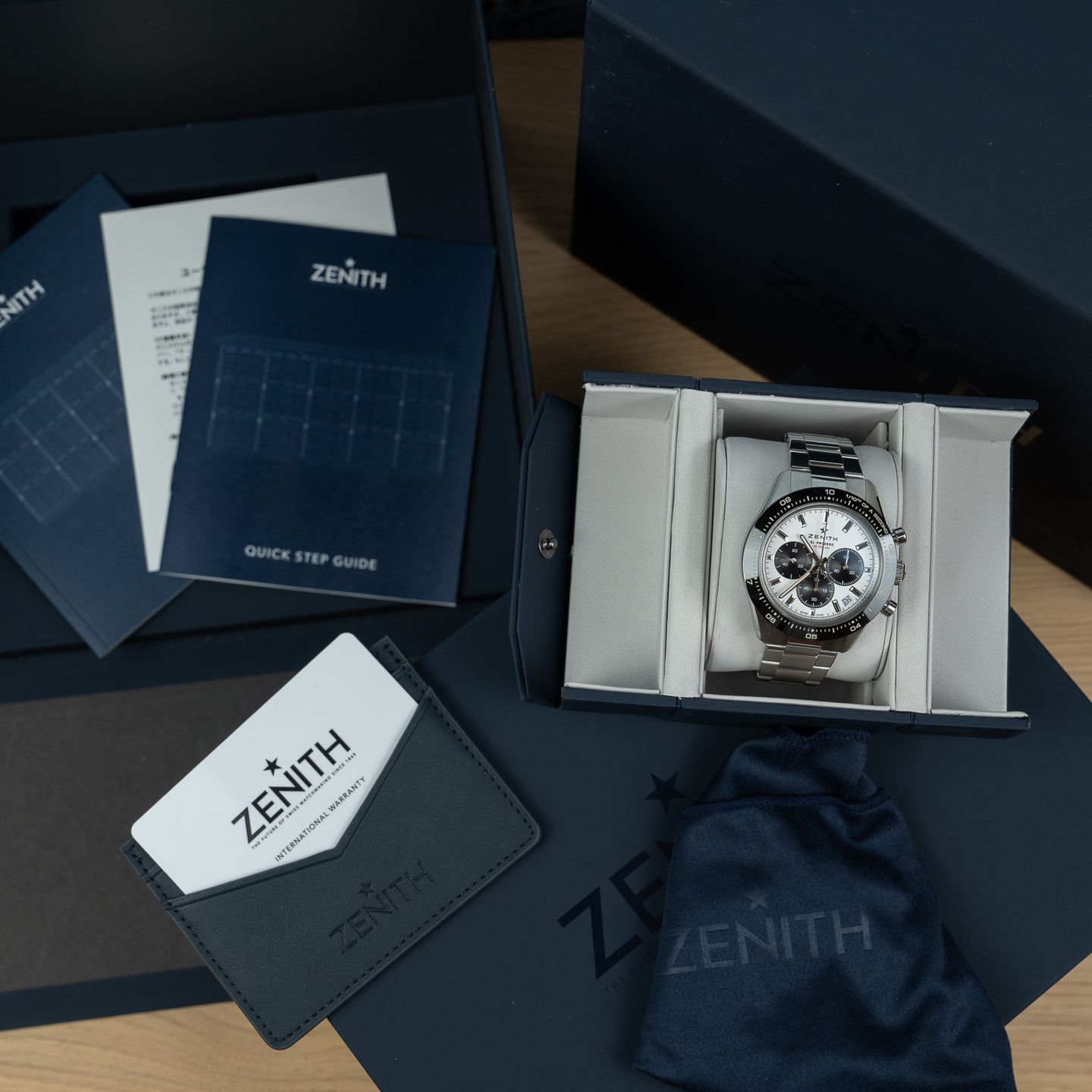 Zenith Chronomaster Sport 03.3102.3600/02.M3100 (2021) - Wit wijzerplaat 41mm Staal (4/8)