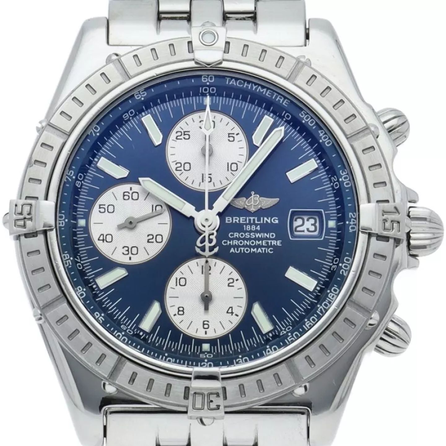 Breitling Crosswind Racing A13355 (2000) - Blue dial 43 mm Steel case (3/6)