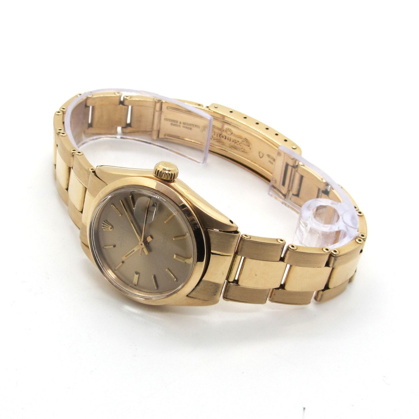Rolex Datejust 6824 (1973) - Gold dial 31 mm Yellow Gold case (2/5)