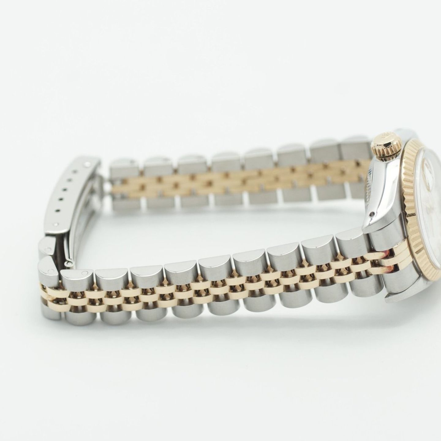 Rolex Lady-Datejust 69173 (1982) - Beige dial 26 mm Gold/Steel case (6/8)