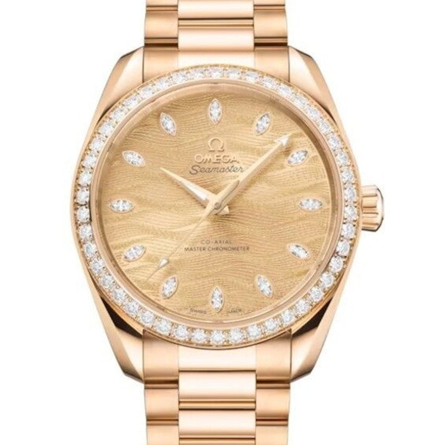 Omega Seamaster Aqua Terra 220.55.38.20.99.002 (2026) - Champagne dial 34 mm Yellow Gold case (1/1)