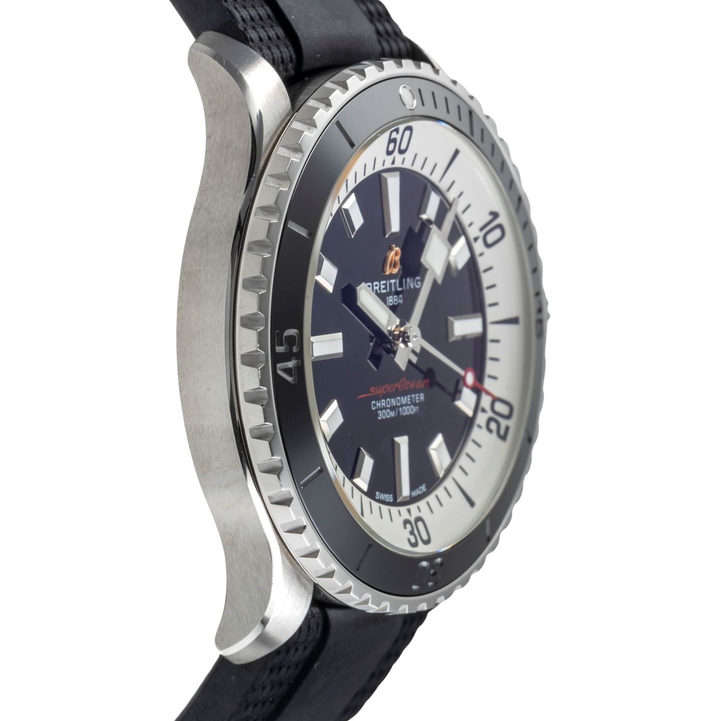 Breitling Superocean 42 A17375211B1S1 (Unknown (random serial)) - Black dial 42 mm Steel case (7/8)