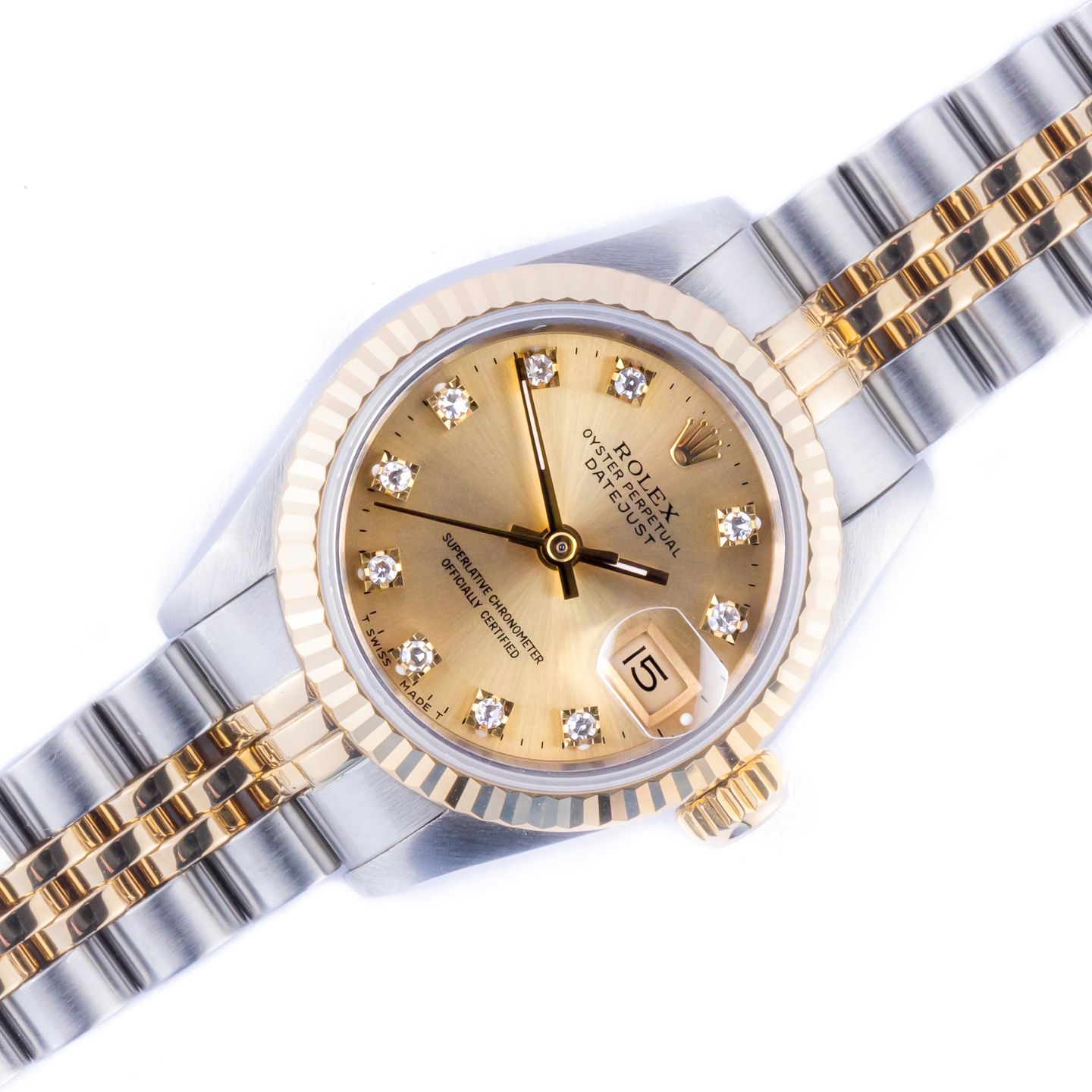 Rolex Lady-Datejust 69173 (1995) - 26mm Goud/Staal (1/8)