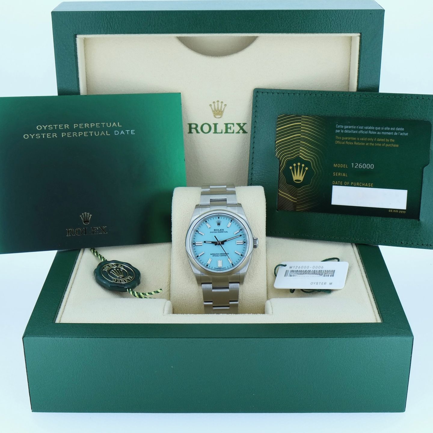 Rolex Oyster Perpetual 36 126000 (2024) - Turquoise wijzerplaat 36mm Staal (4/6)