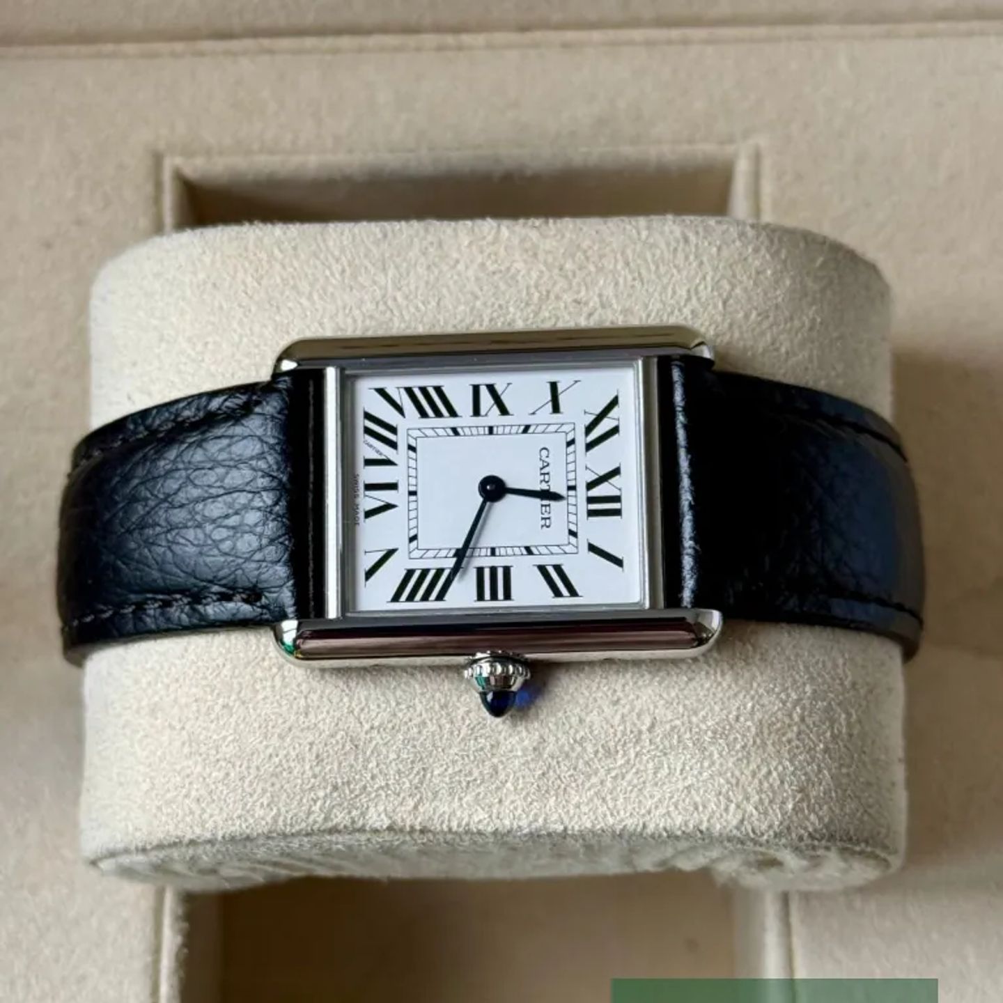 Cartier Tank WSTA0041 (2022) - Wit wijzerplaat 34mm Staal (4/7)