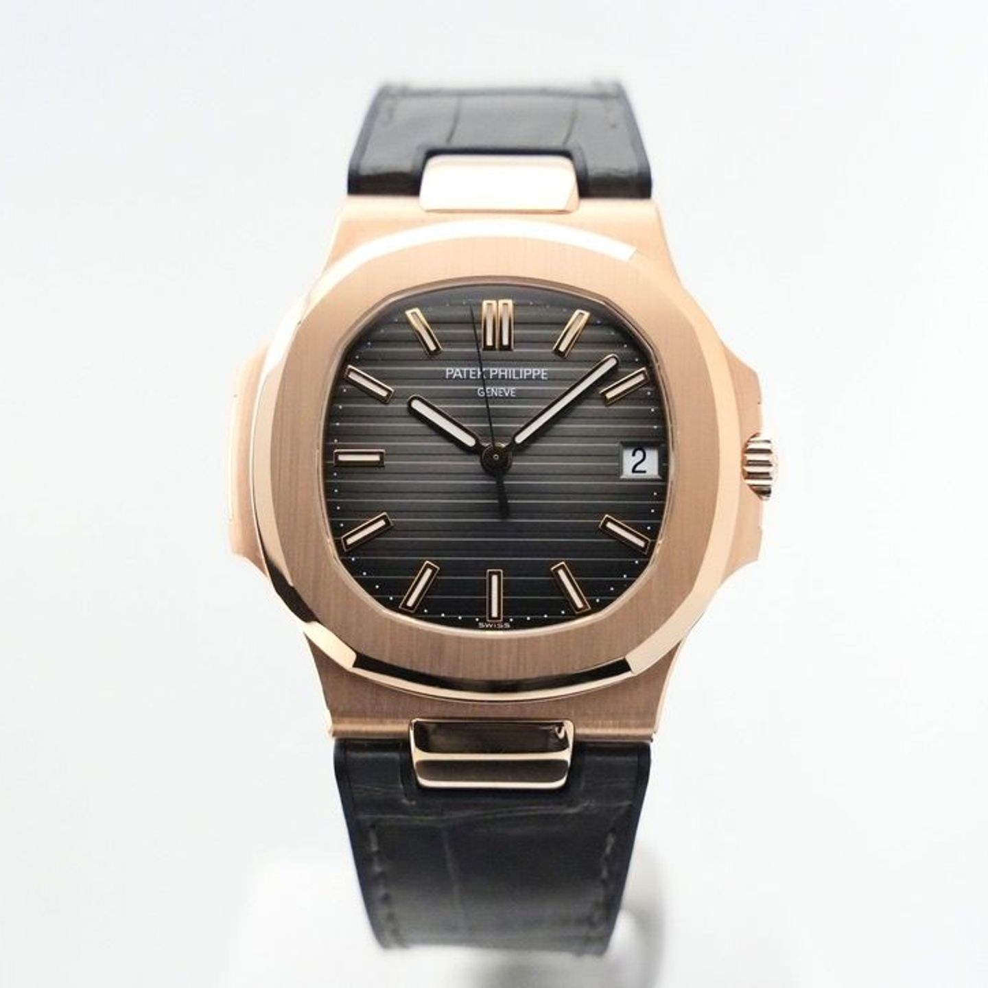 Patek Philippe Nautilus 5711R (2007) - Bruin wijzerplaat 40mm Roségoud (1/8)