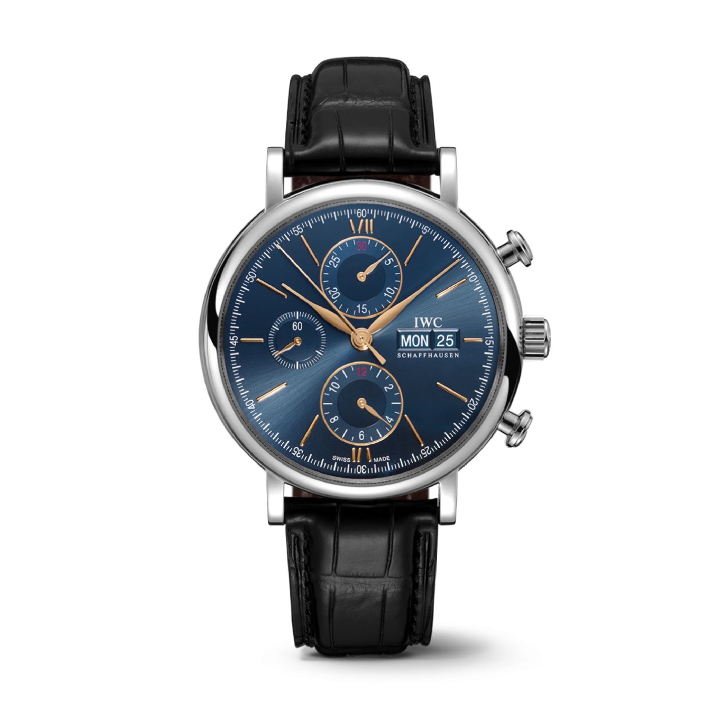 IWC Portofino Chronograph IW391036 (2024) - Blauw wijzerplaat 42mm Staal (1/1)