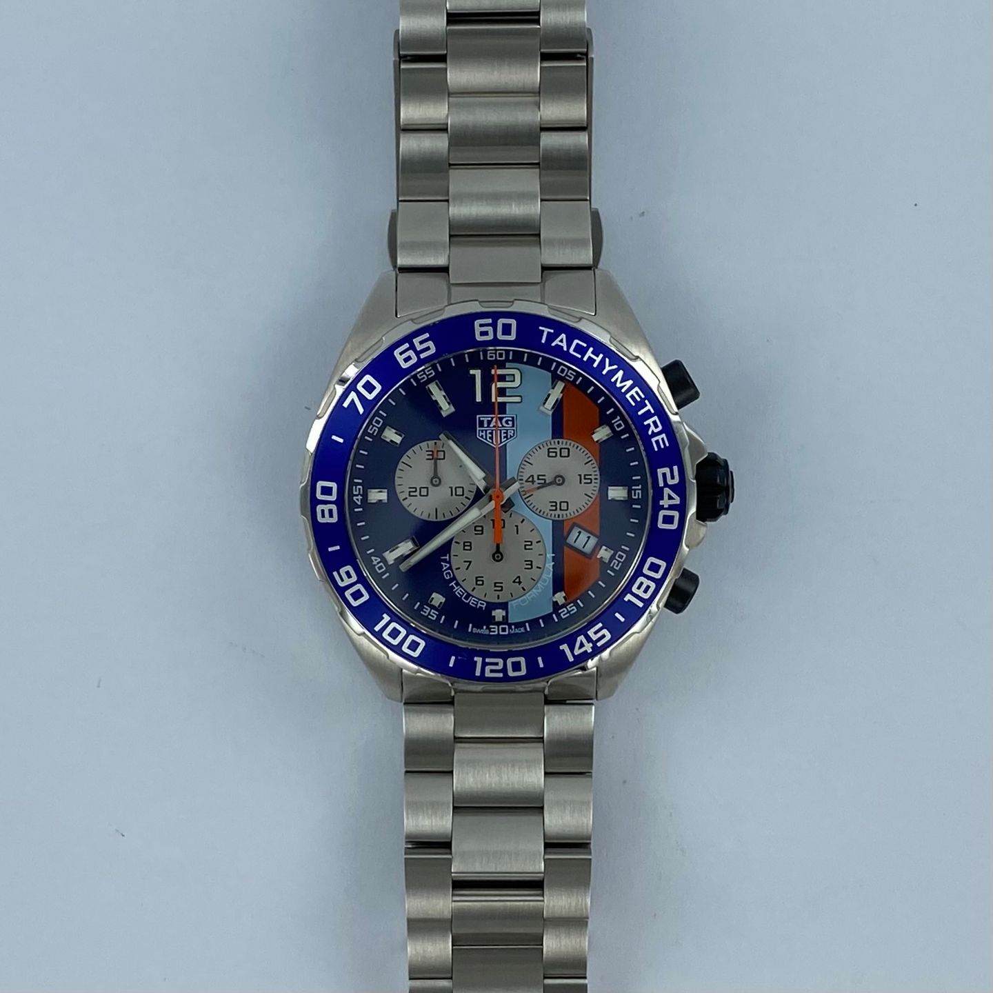 TAG Heuer Formula 1 Quartz CAZ101N (Onbekend (willekeurig serienummer)) - Blauw wijzerplaat 43mm Staal (5/6)