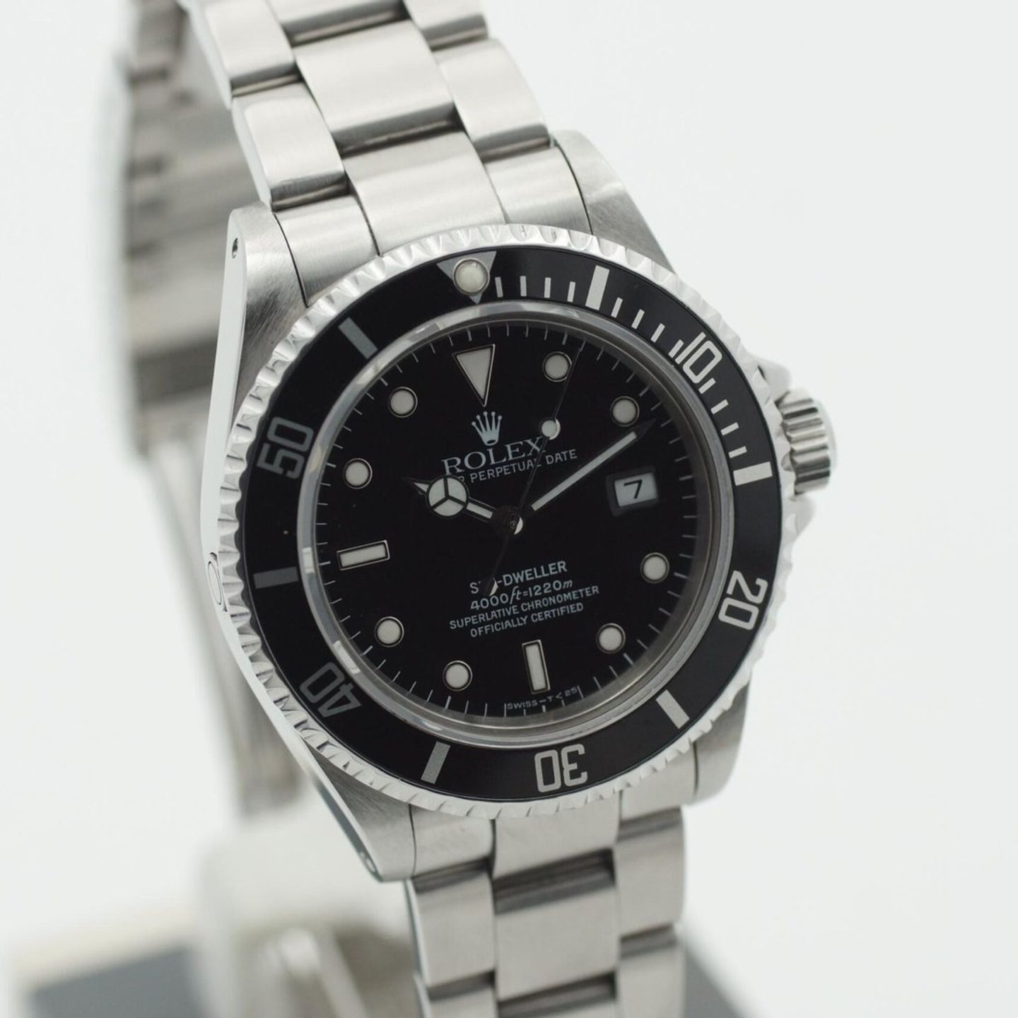 Rolex Sea-Dweller 4000 16600 (1997) - Zwart wijzerplaat 40mm Staal (4/8)