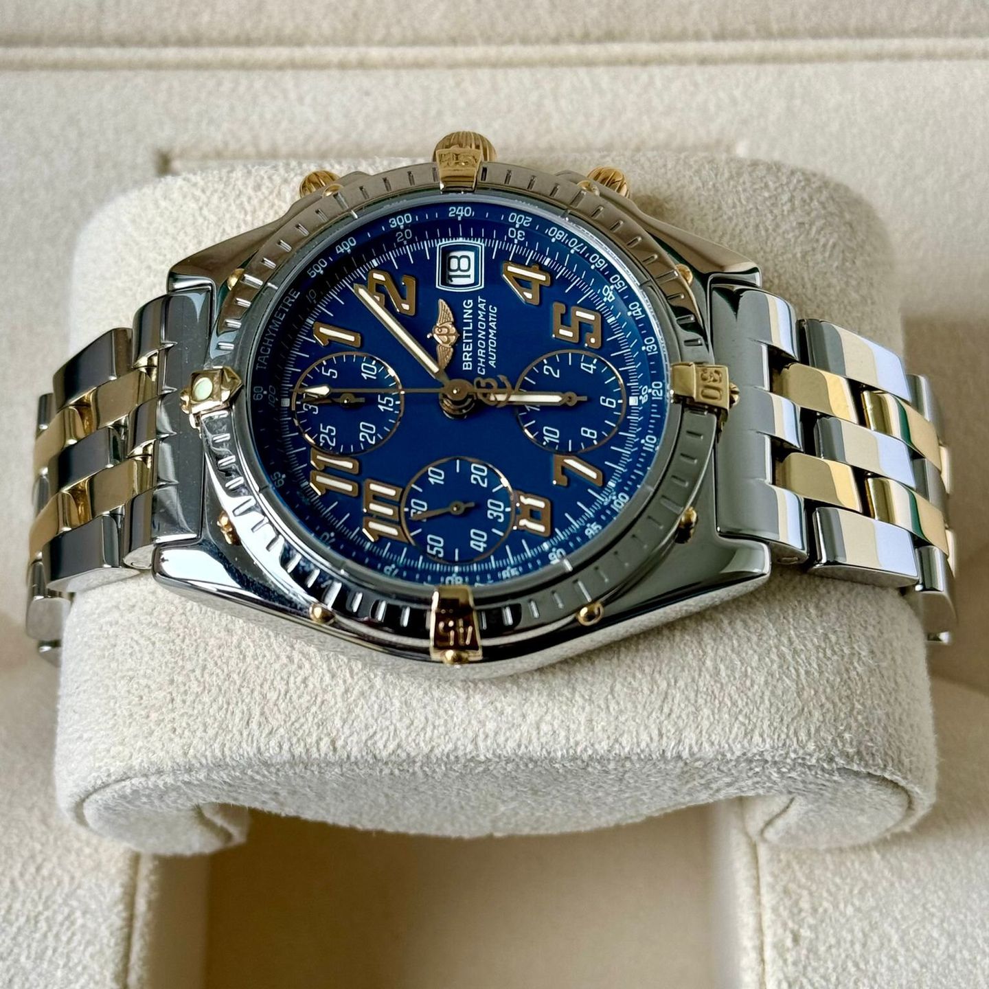 Breitling Chronomat B13050.1 (1999) - Blue dial 39 mm Steel case (5/7)