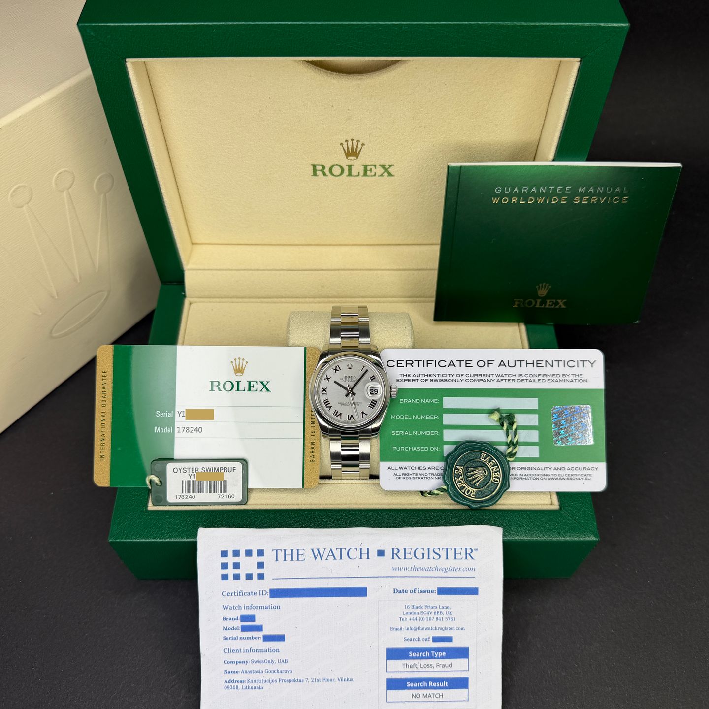Rolex Datejust 31 178240 (2016) - 31mm Staal (3/8)