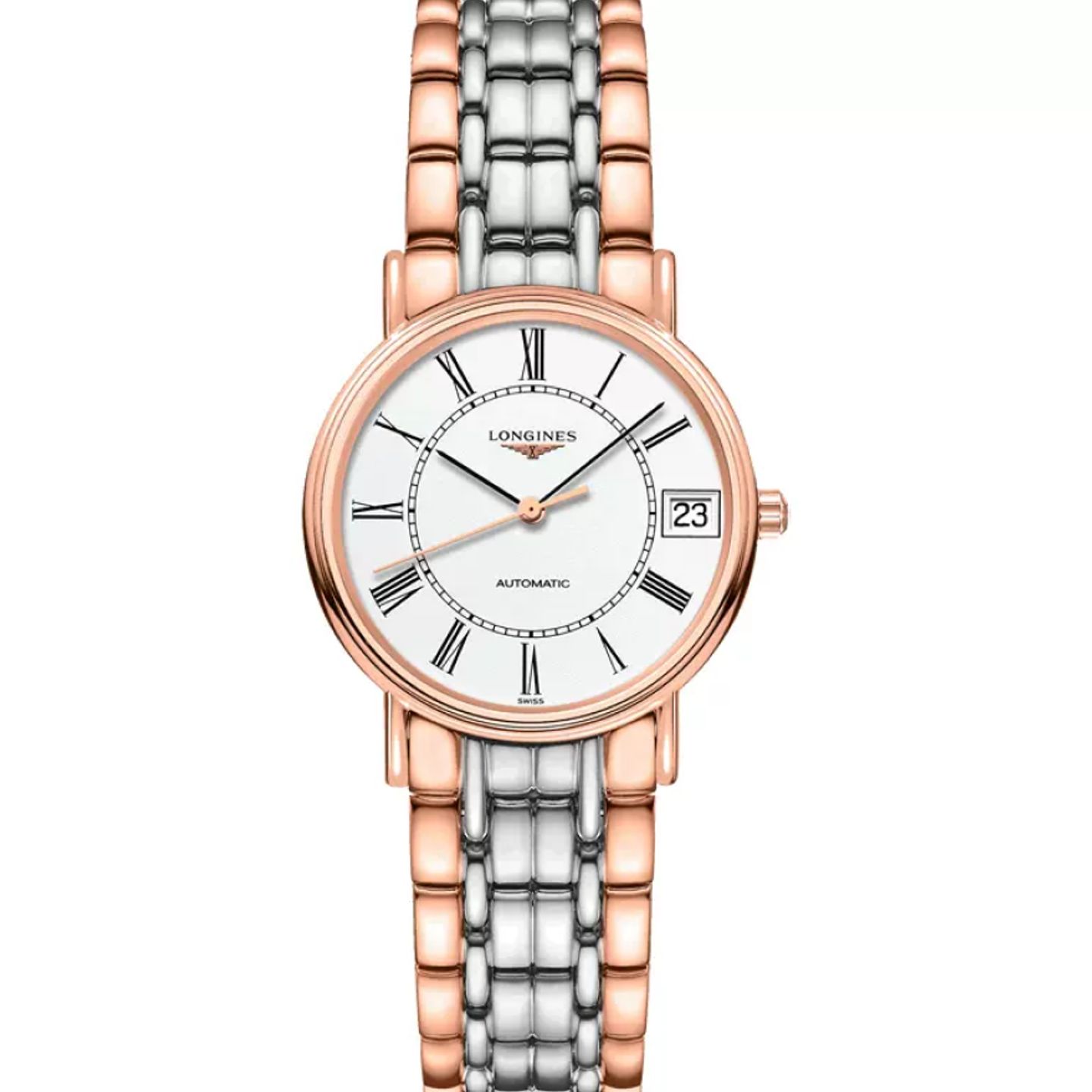 Longines Présence L4.322.1.11.7 (2024) - Wit wijzerplaat 30mm Staal (1/1)