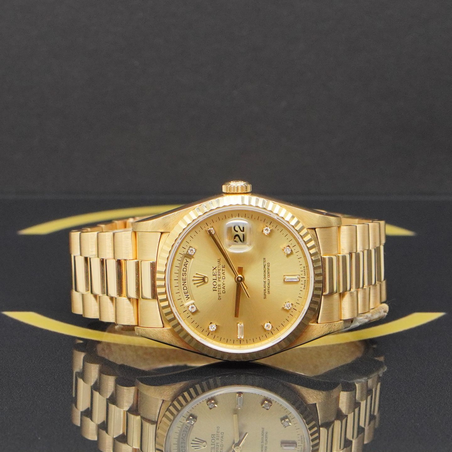 Rolex Day-Date 36 18238 (1997) - Gold dial 36 mm Yellow Gold case (4/7)