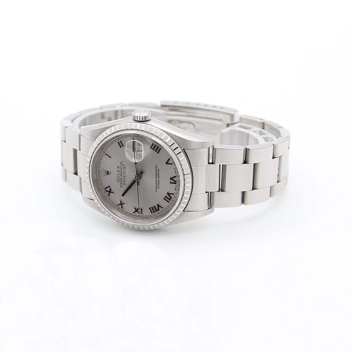 Rolex Datejust 36 16220 (Onbekend (willekeurig serienummer)) - Grijs wijzerplaat 36mm Staal (3/6)