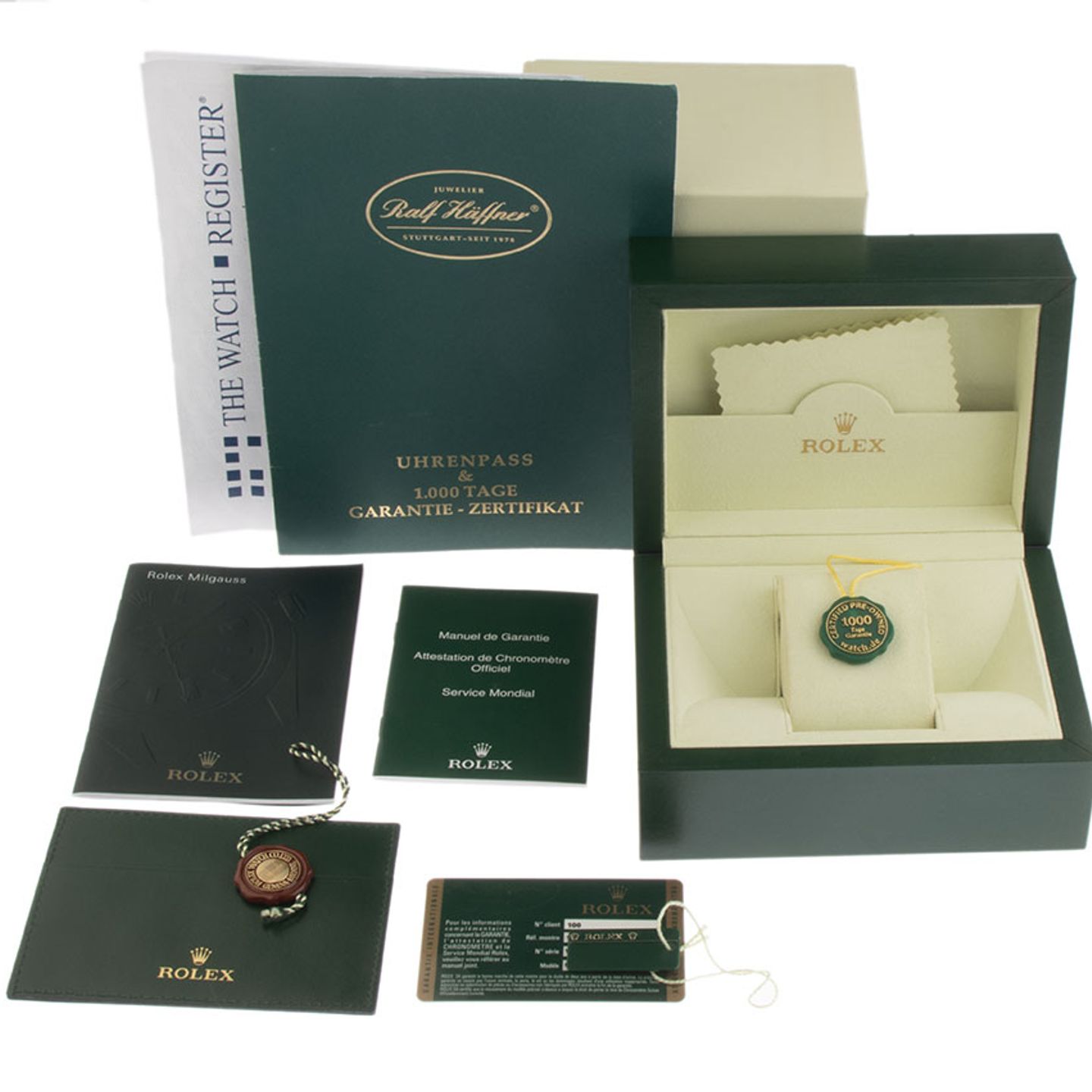 Rolex Milgauss 116400GV (2008) - 40mm Staal (2/7)