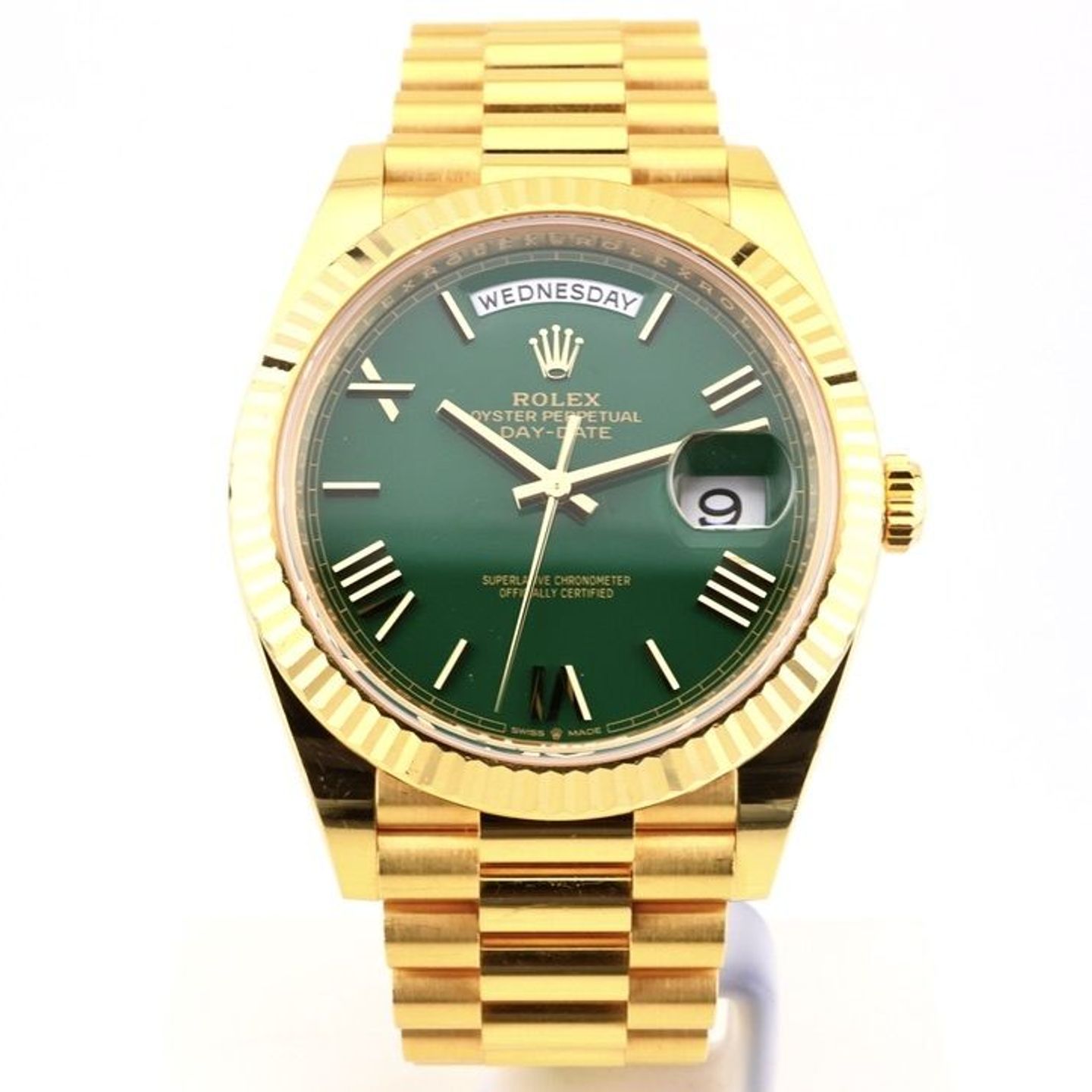 Rolex Day-Date 40 228238 (2023) - Green dial 40 mm Yellow Gold case (1/1)