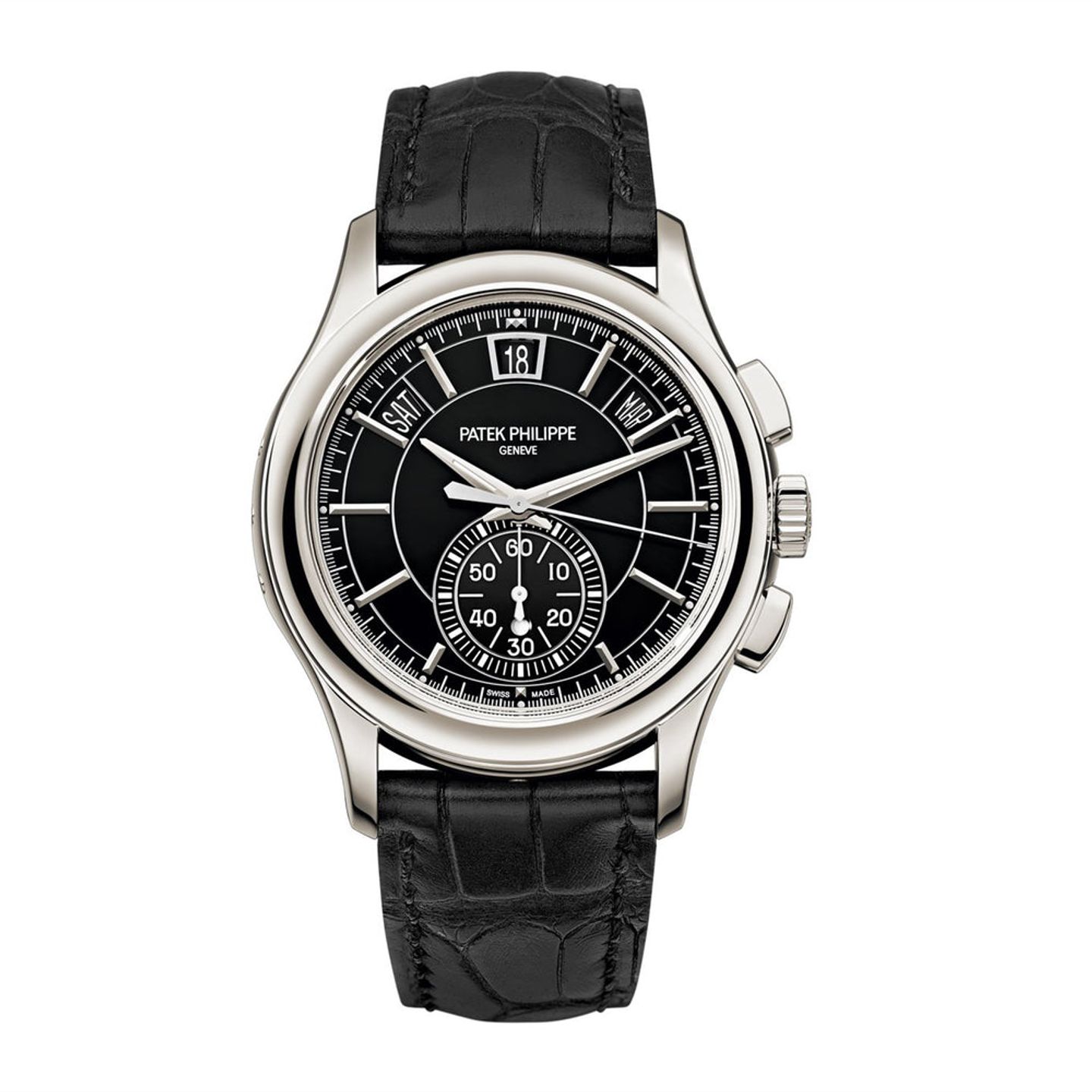 Patek Philippe Annual Calendar Chronograph 5905P-010 (2025) - Black dial 42 mm Platinum case (1/1)