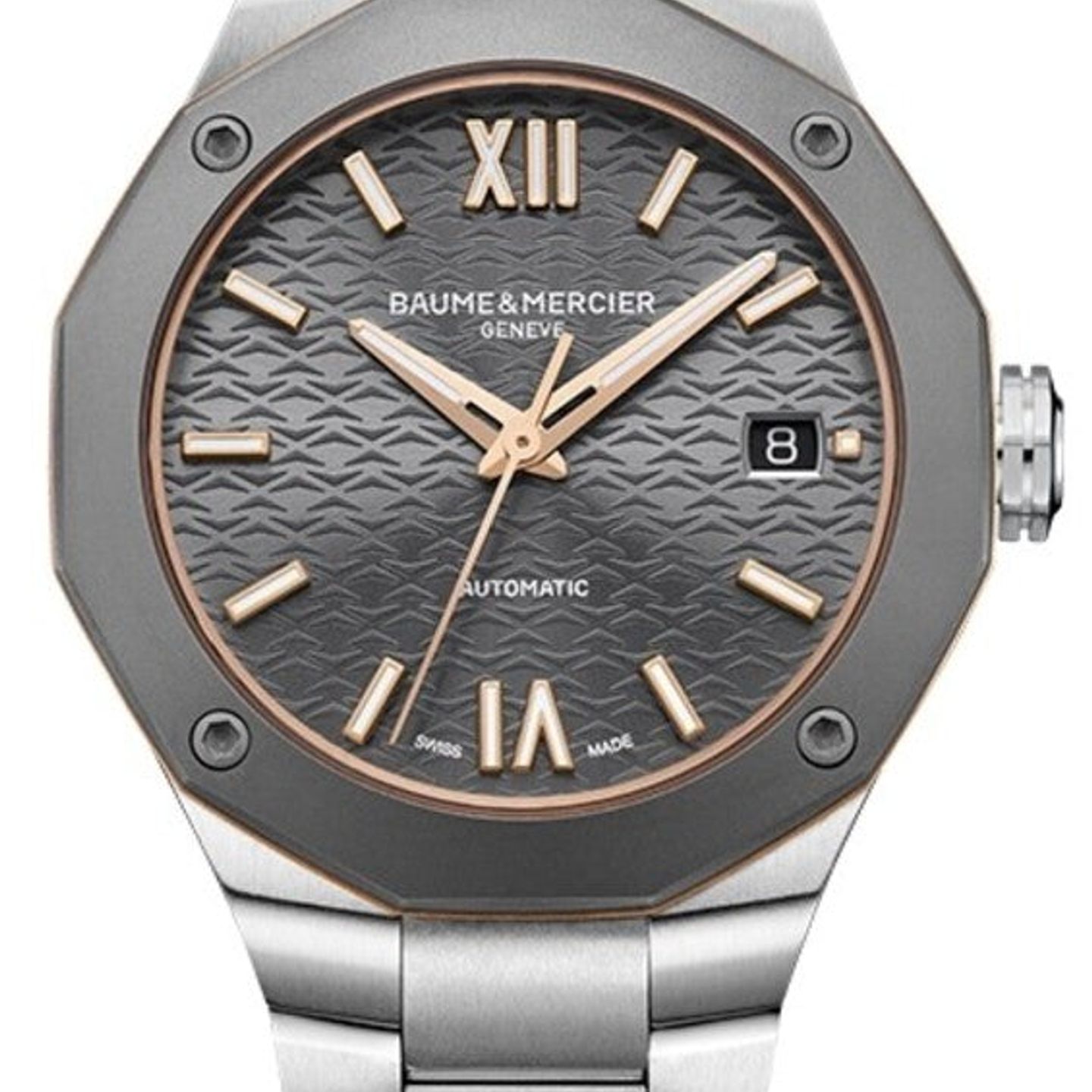 Baume & Mercier Riviera M0A10661 (2026) - Grijs wijzerplaat 36mm Staal (1/1)