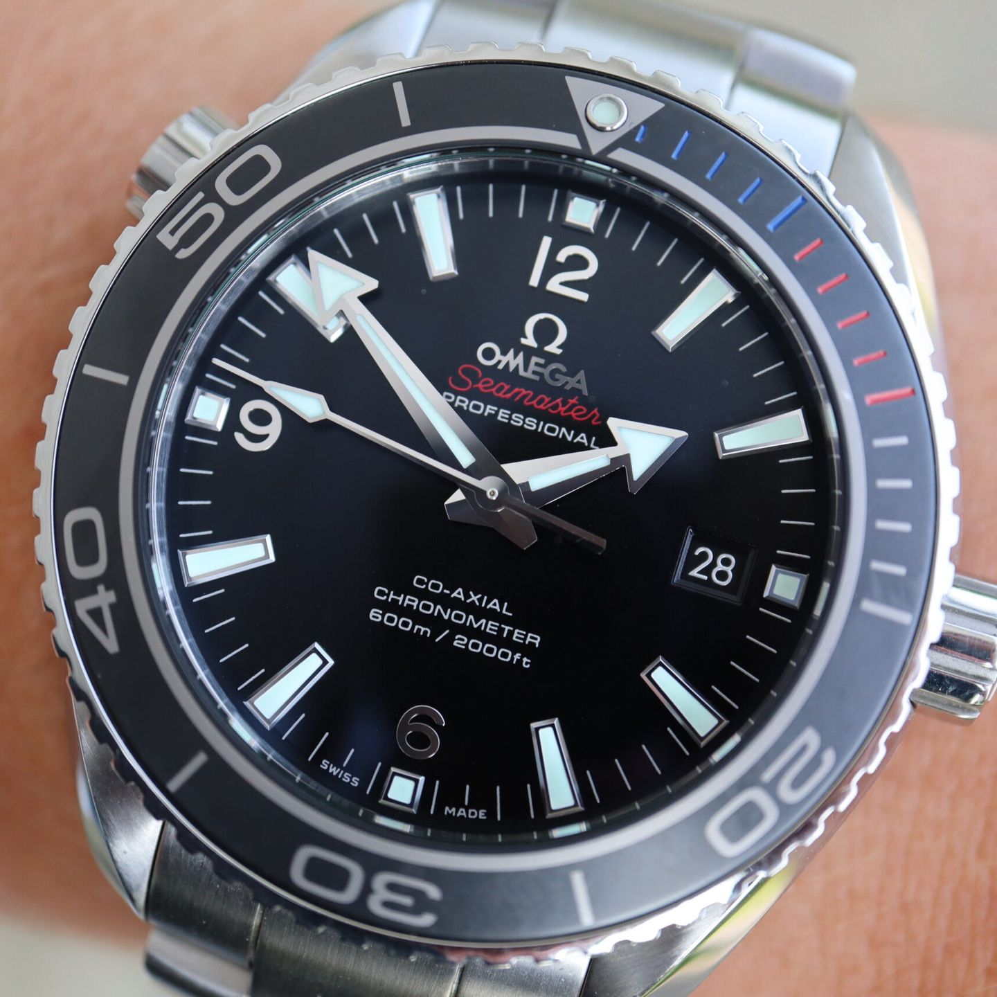 Omega Seamaster Planet Ocean 522.30.46.21.01.001 (2014) - Zwart wijzerplaat 46mm Staal (1/8)