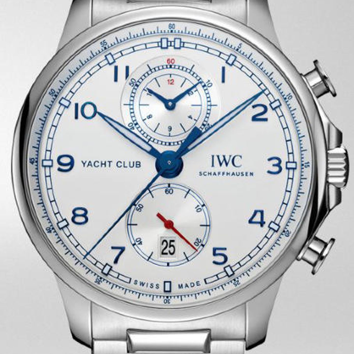 IWC Portuguese Yacht Club Chronograph IW390702 (2025) - Zilver wijzerplaat 45mm Staal (1/1)