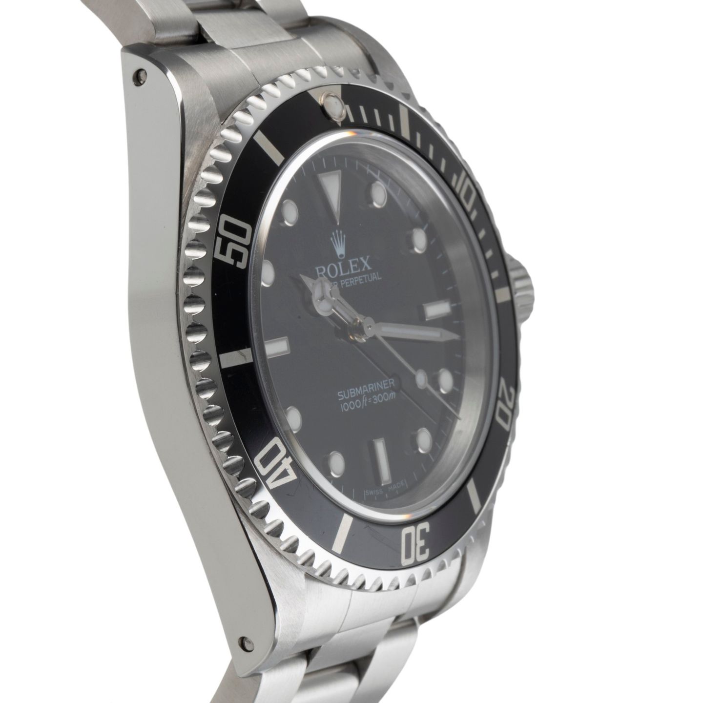 Rolex Submariner No Date 14060M (2006) - Zwart wijzerplaat 40mm Staal (7/8)