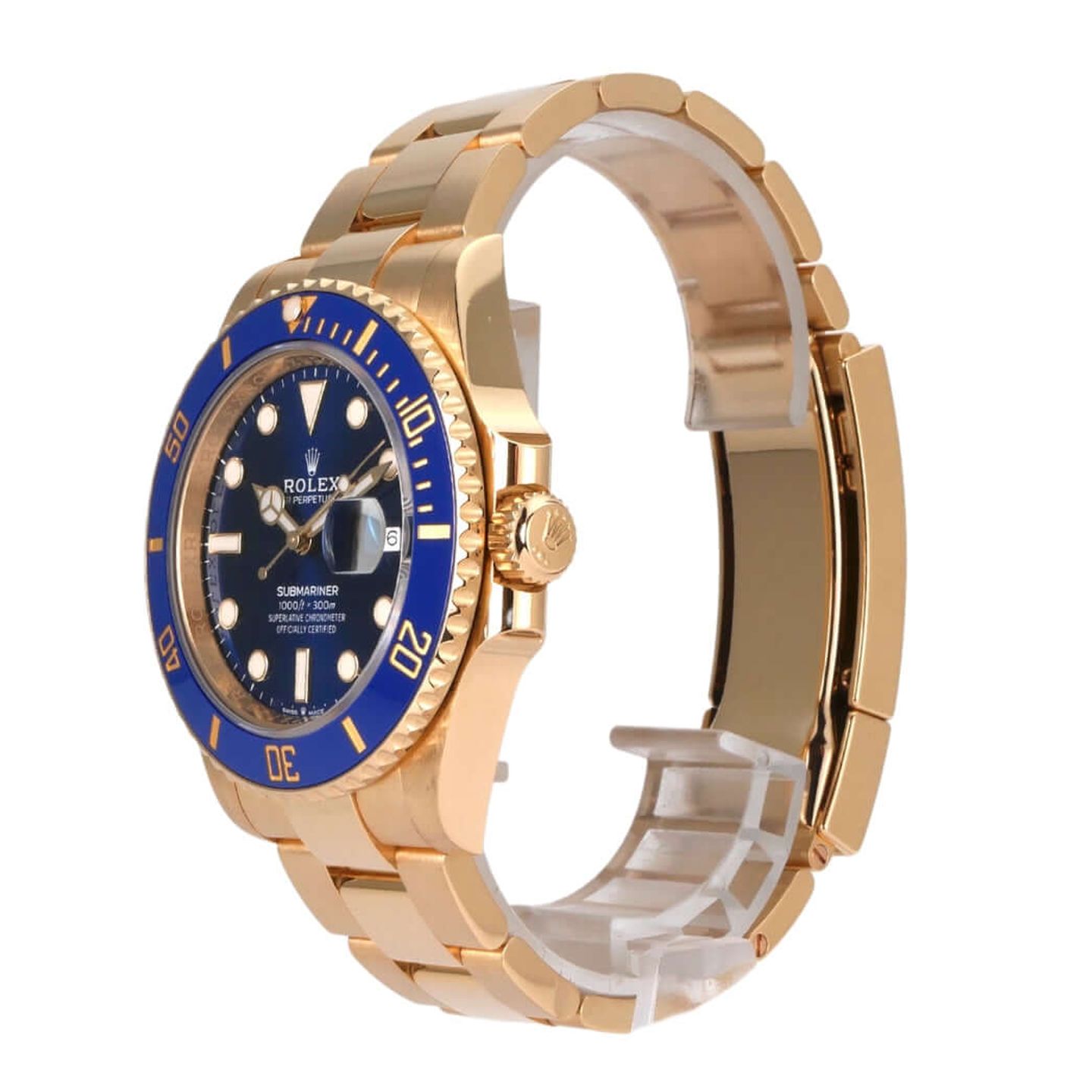 Rolex Submariner Date 126618LB (2021) - Blue dial 41 mm Yellow Gold case (3/8)