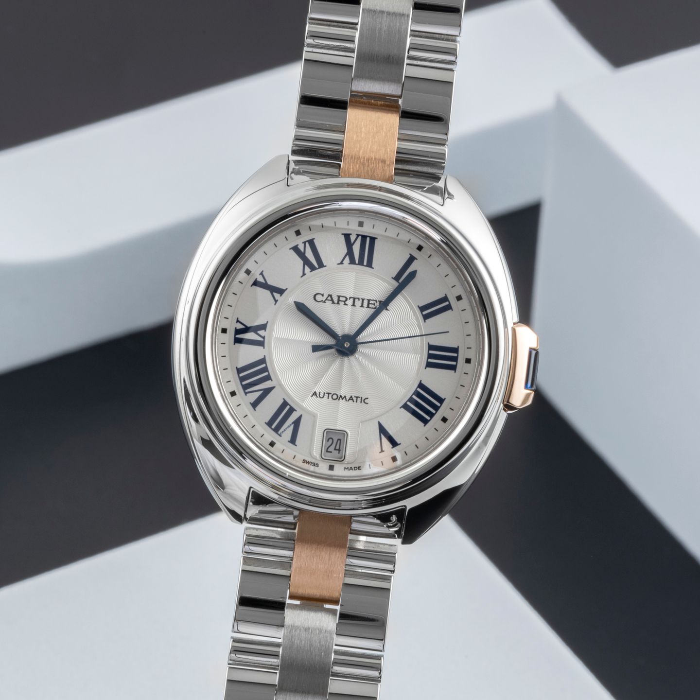 Cartier Clé de Cartier W2CL0003 (Unknown (random serial)) - Silver dial 35 mm Steel case (3/8)