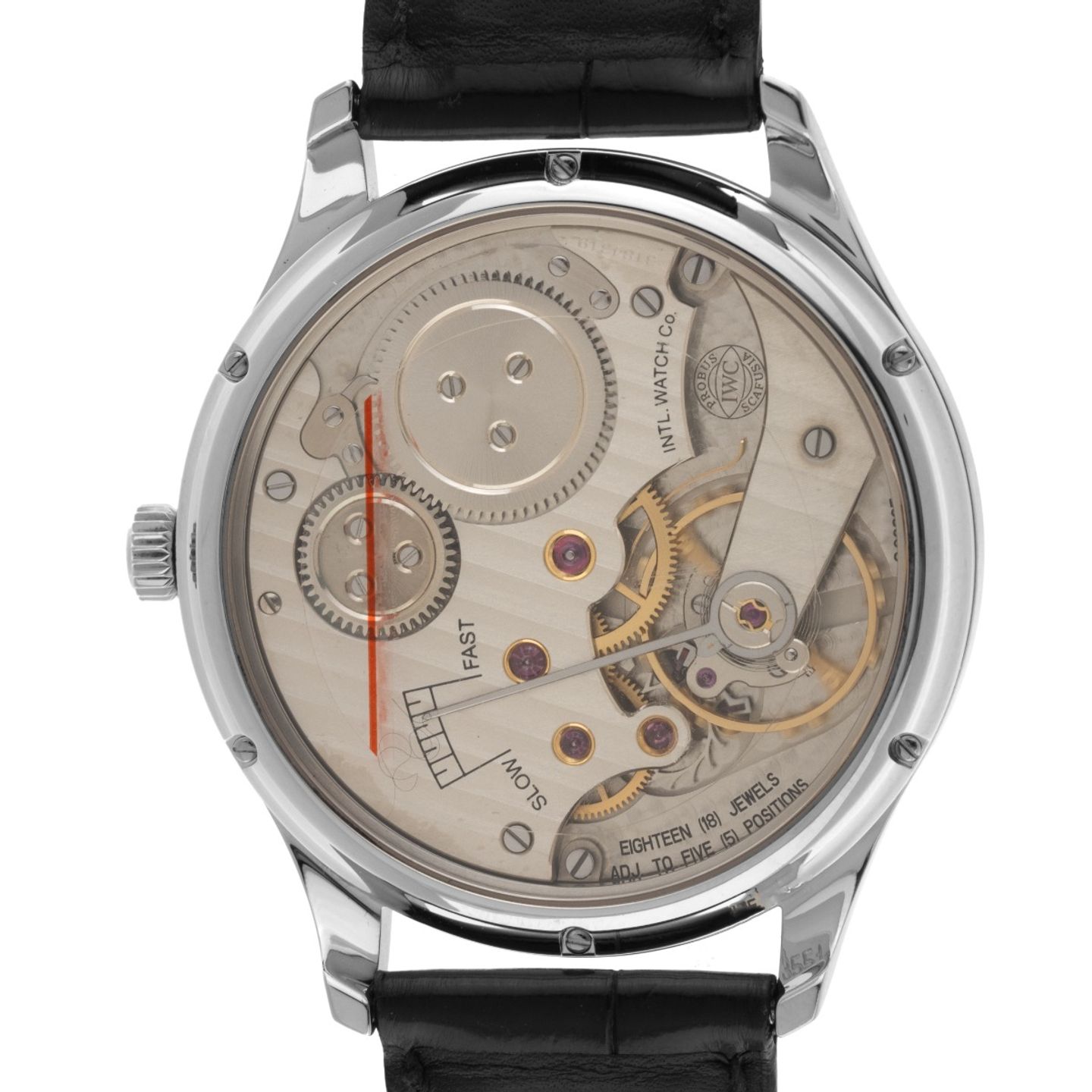 IWC Portuguese Hand-Wound IW545405 (2010) - Zilver wijzerplaat 44mm Staal (6/7)