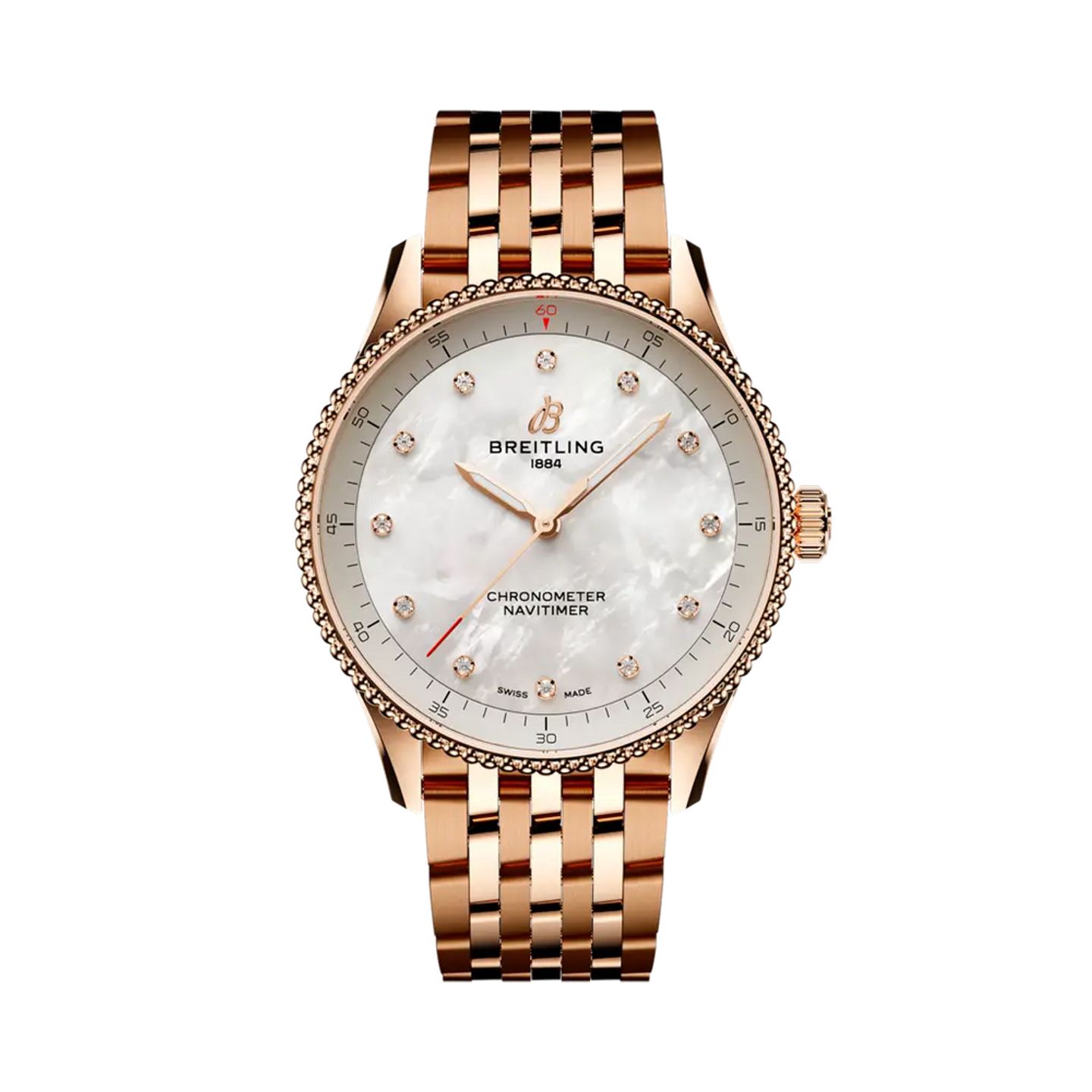 Breitling Navitimer R77320E61A1R1 (2025) - Parelmoer wijzerplaat 32mm Roodgoud (1/1)
