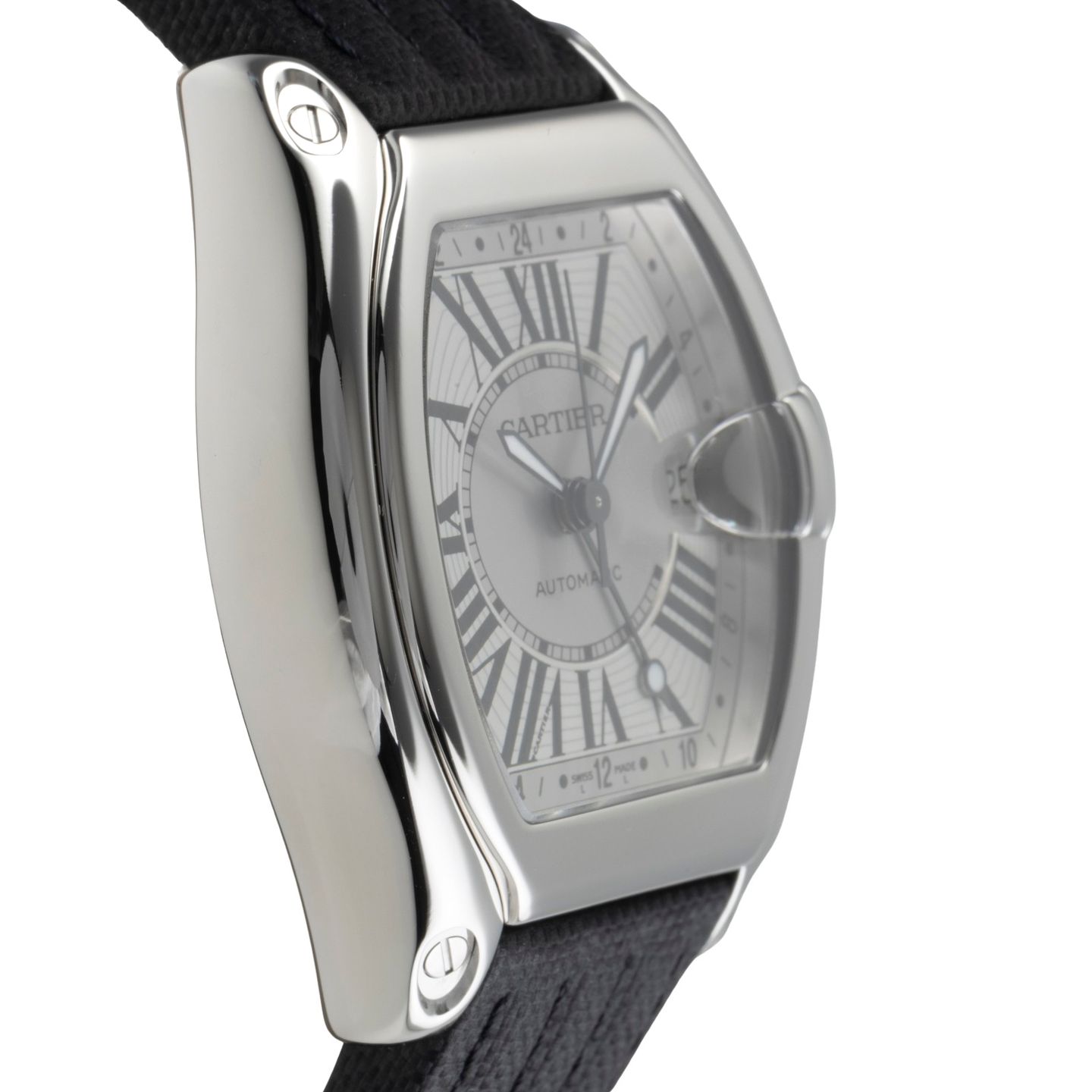 Cartier Roadster W62032X6 (2005) - Silver dial 48 mm Steel case (7/8)