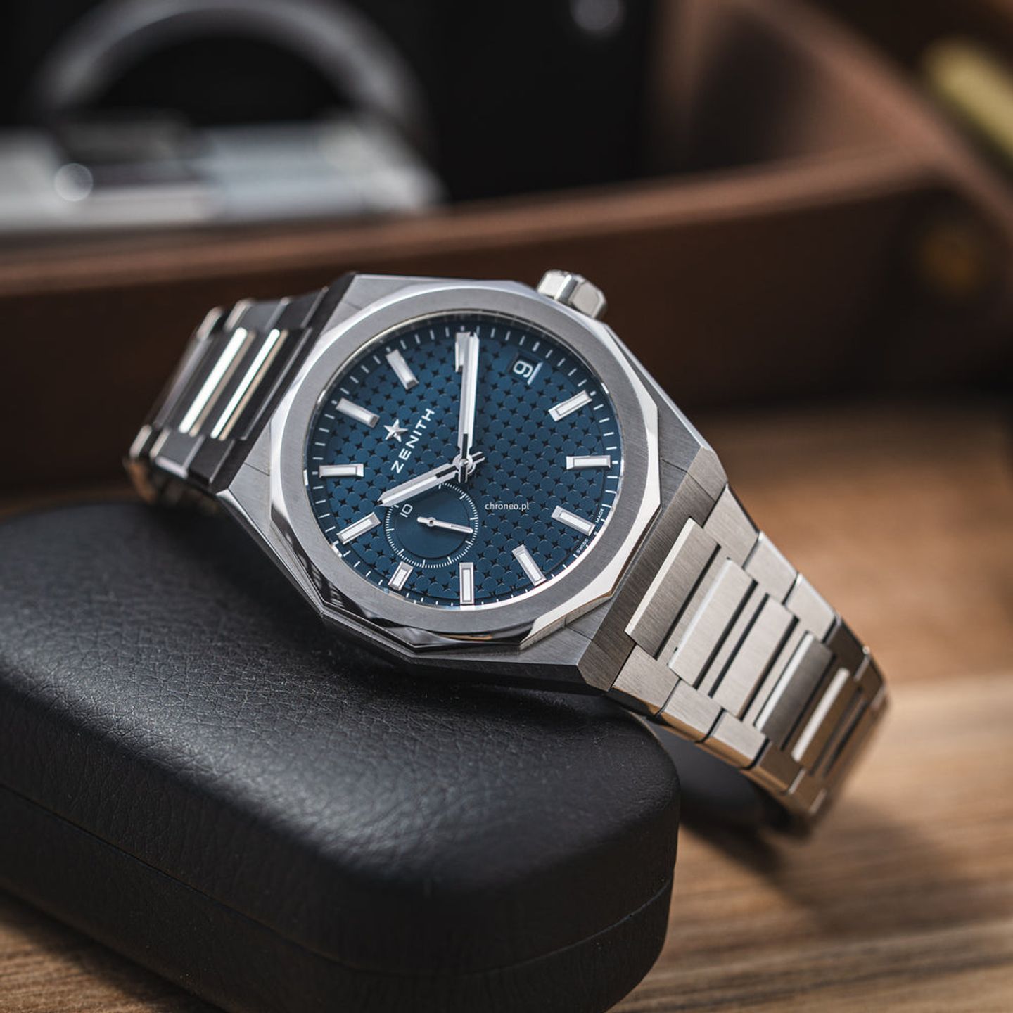 Zenith Defy Skyline 03.9300.3620/51.I001 (2024) - Blauw wijzerplaat 41mm Staal (1/8)