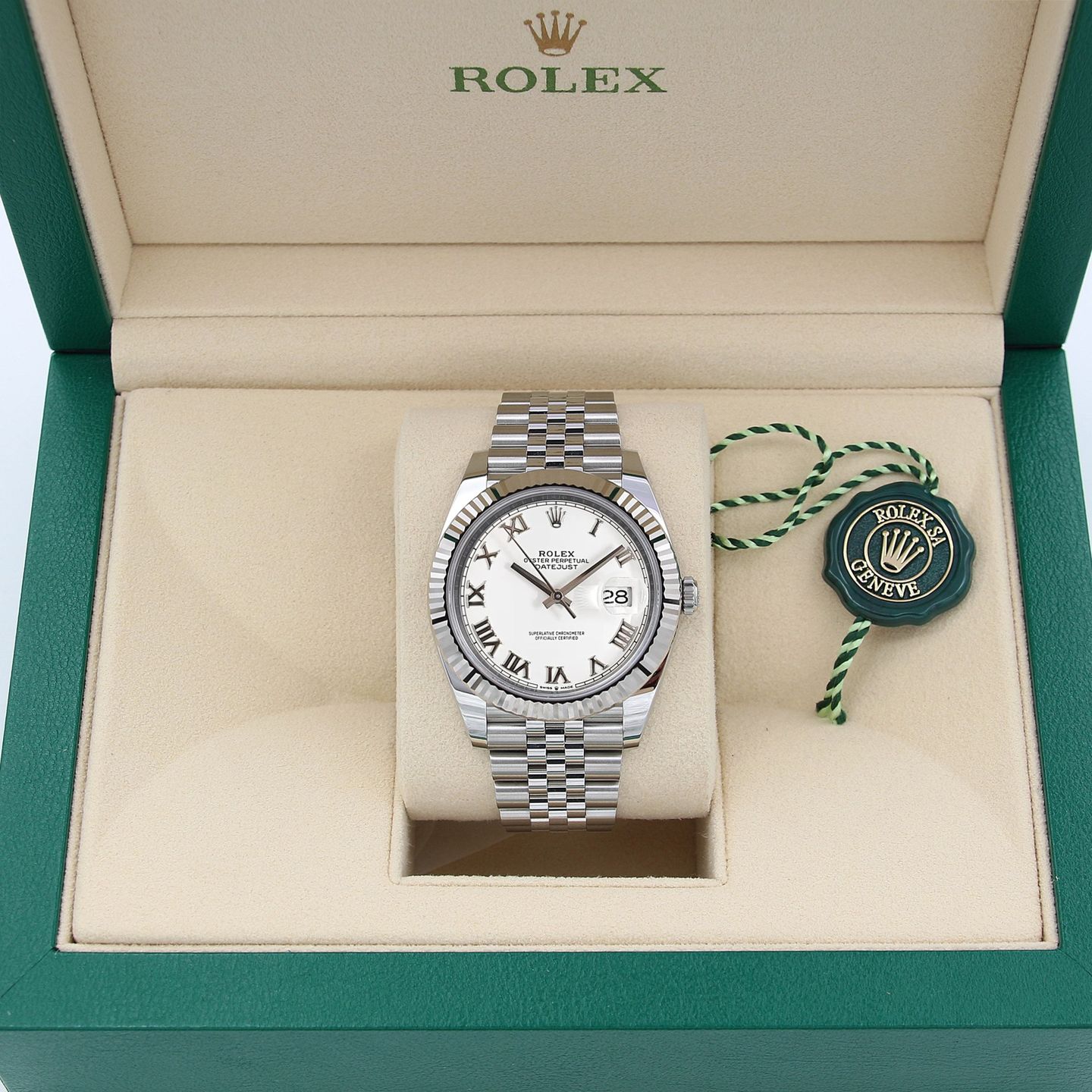Rolex Datejust 41 126334 (Unknown (random serial)) - White dial 41 mm Steel case (2/7)