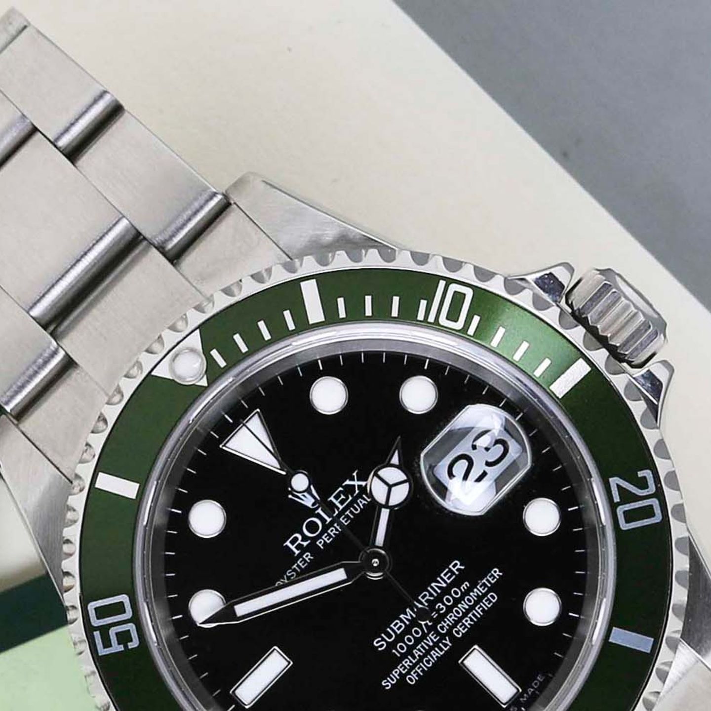 Rolex Submariner Date 16610LV (2006) - Black dial 40 mm Steel case (3/8)